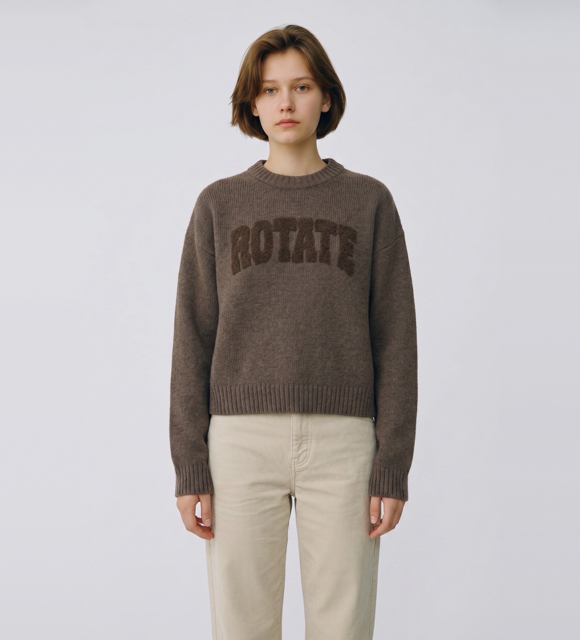 Rotate für Damen. 116928614 Salita Pullover braun (S), Lässig, Wolle
