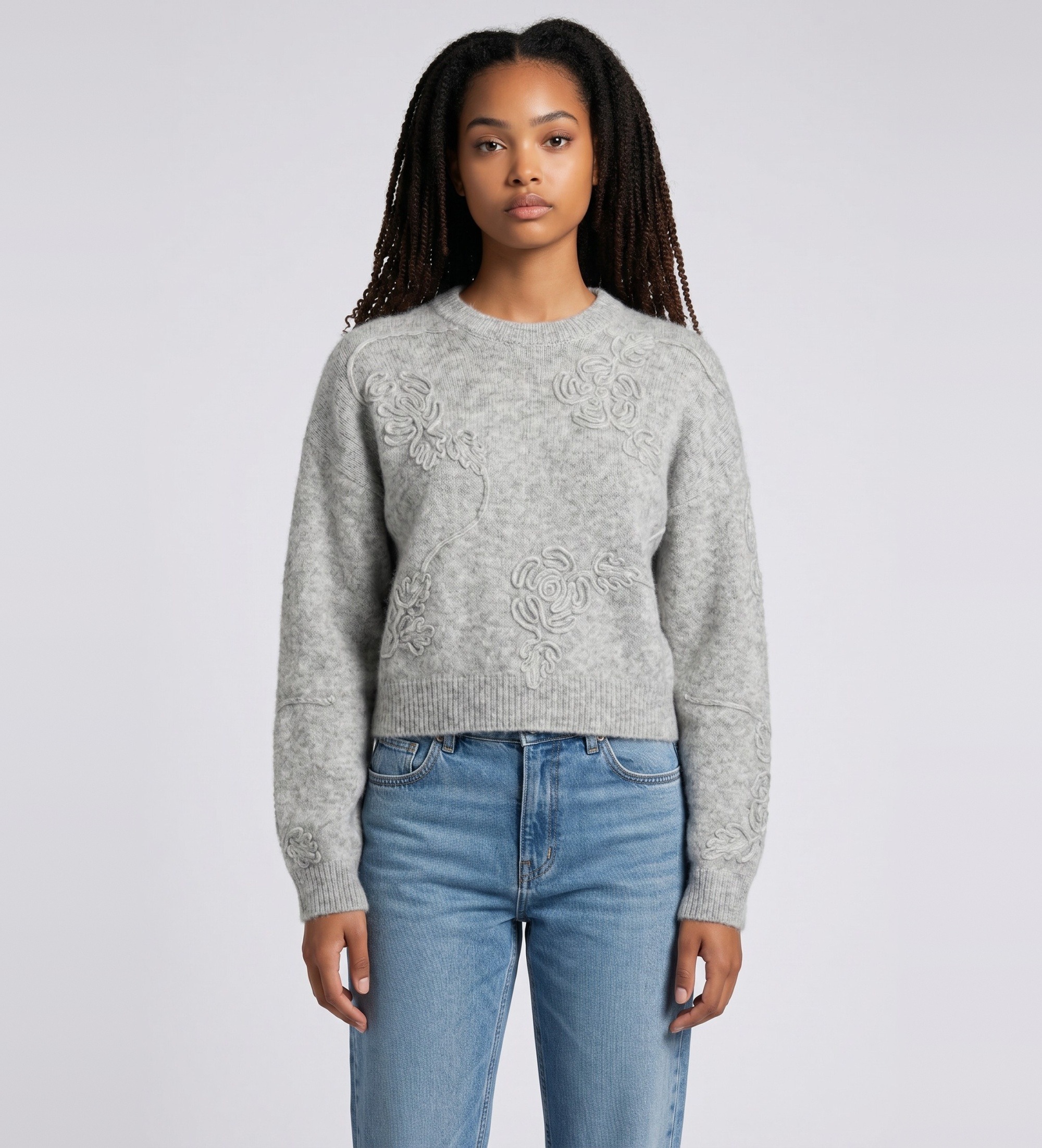 Rotate für Damen. 1166061472 Salita 3D-Pullover grau (S), Lässig, Alpaka