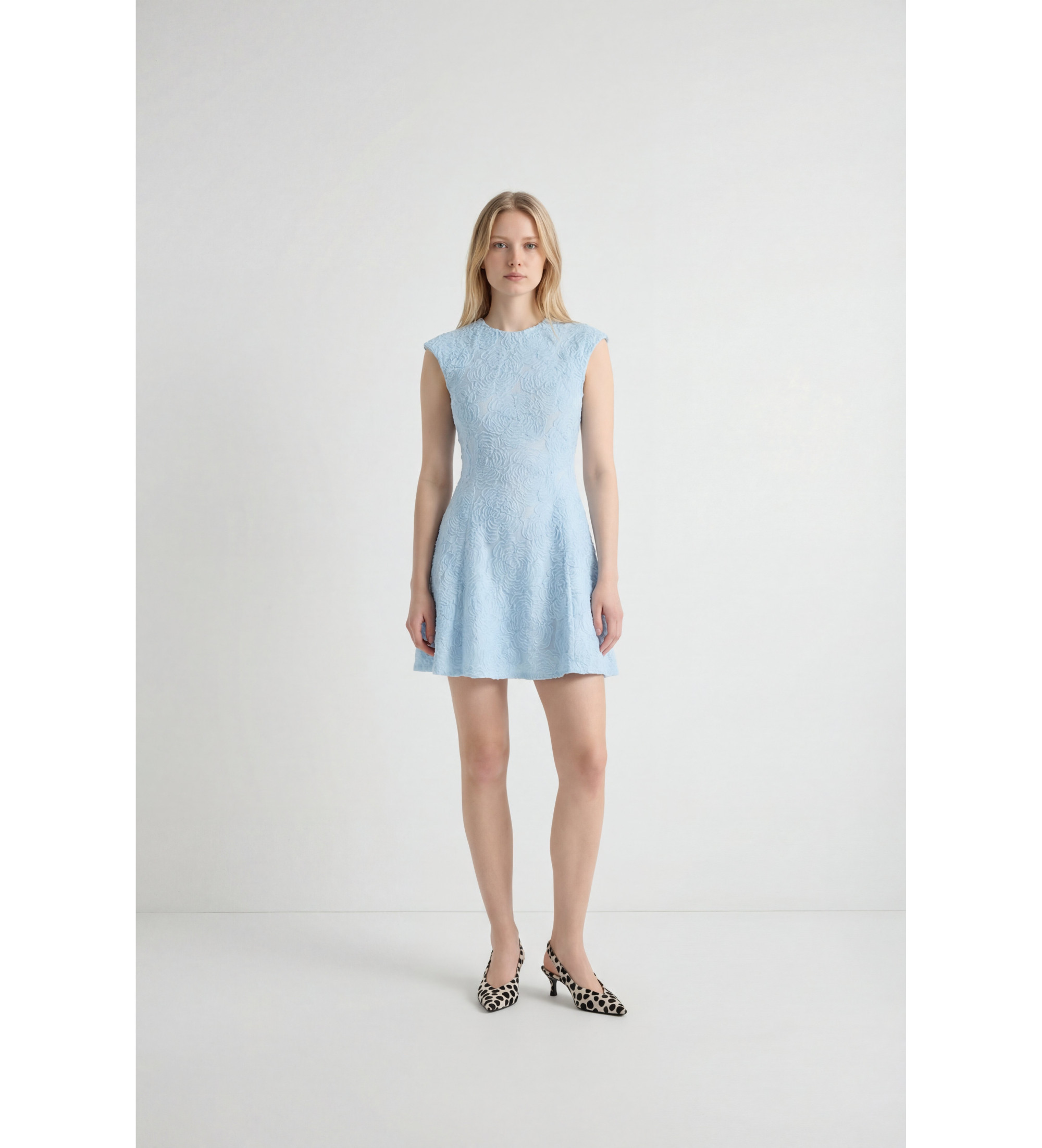 Rotate für Damen. 1155262000 Mesh-Kleid blau (34), Lässig, Party, Ärmellos / Hosenträger, Recyceltes Polyester, Nachhaltig