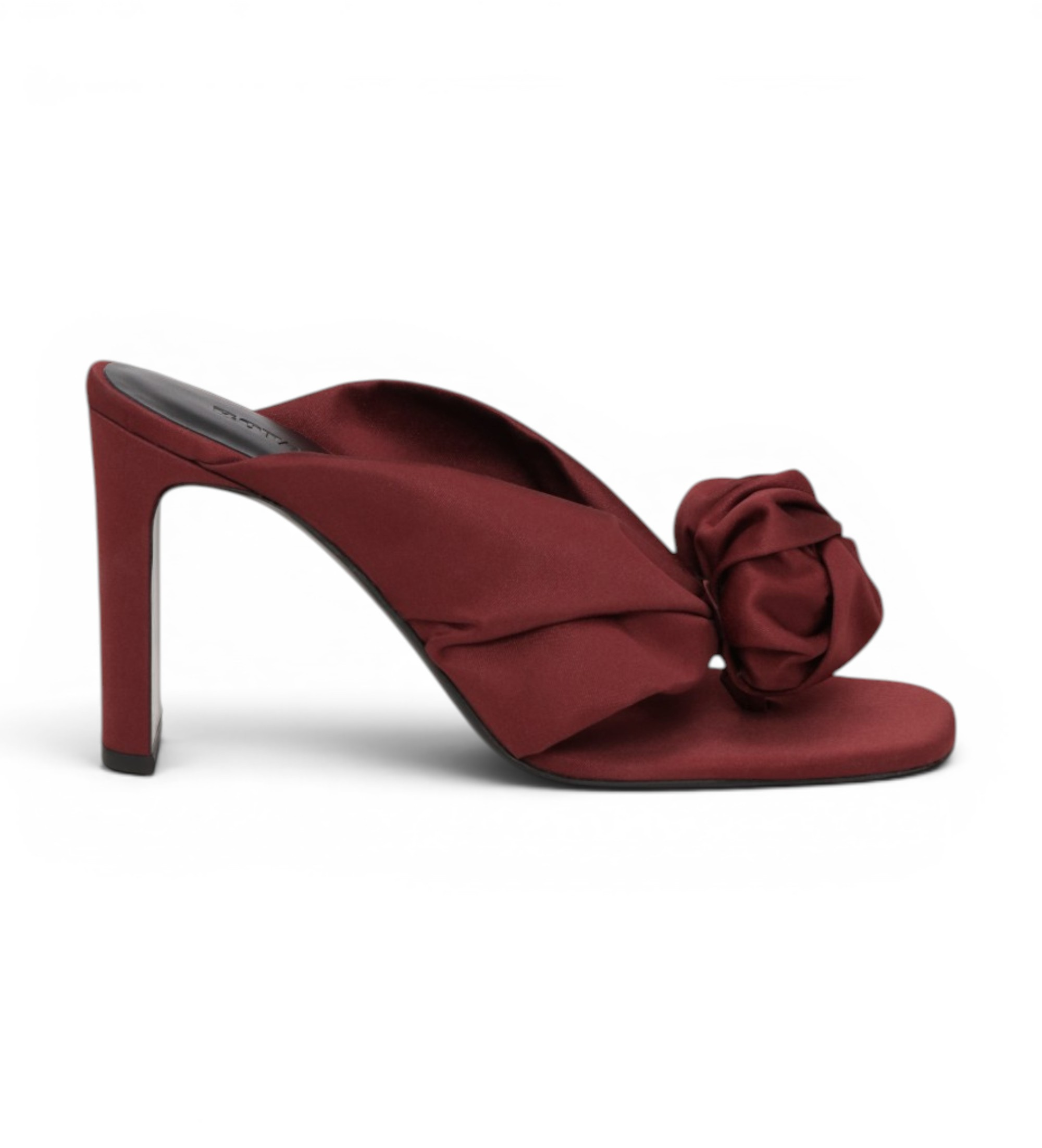 Rotate für Damen. 1167652691 Sandalen Zunge Satin burgundy (41), 5 bis 8 cm, Keine, Lässig, Party, Bordeaux