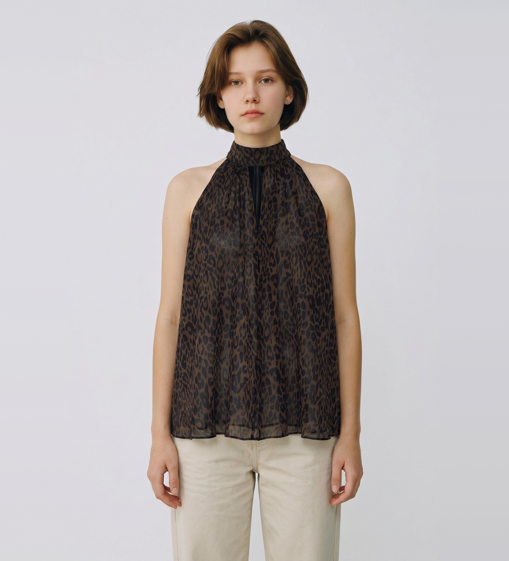 Rotate für Damen. 1152383088 Top Fleur braun (36), Lässig, Party, Ärmellos / Hosenträger, Recyceltes Polyester