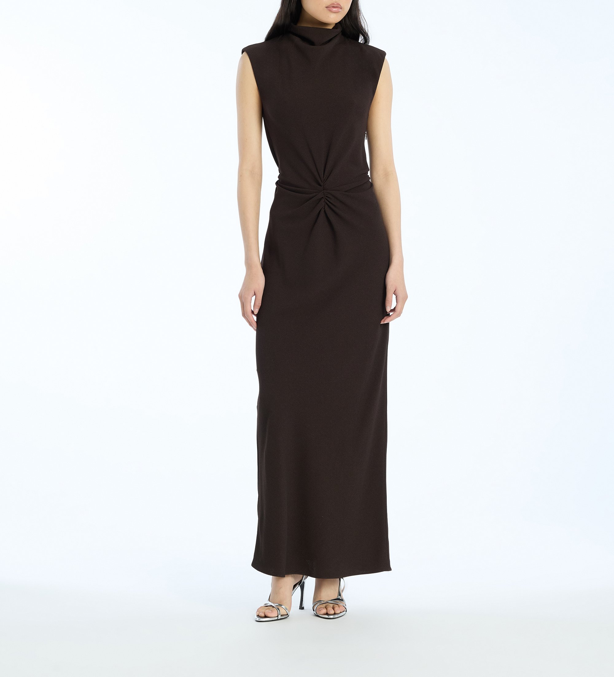 Rotate für Damen. 1155731667 Braunes Estrel-Kleid (34), Party, Klassisch, Ärmellos / Hosenträger, Recyceltes Polyester, Nachhaltig