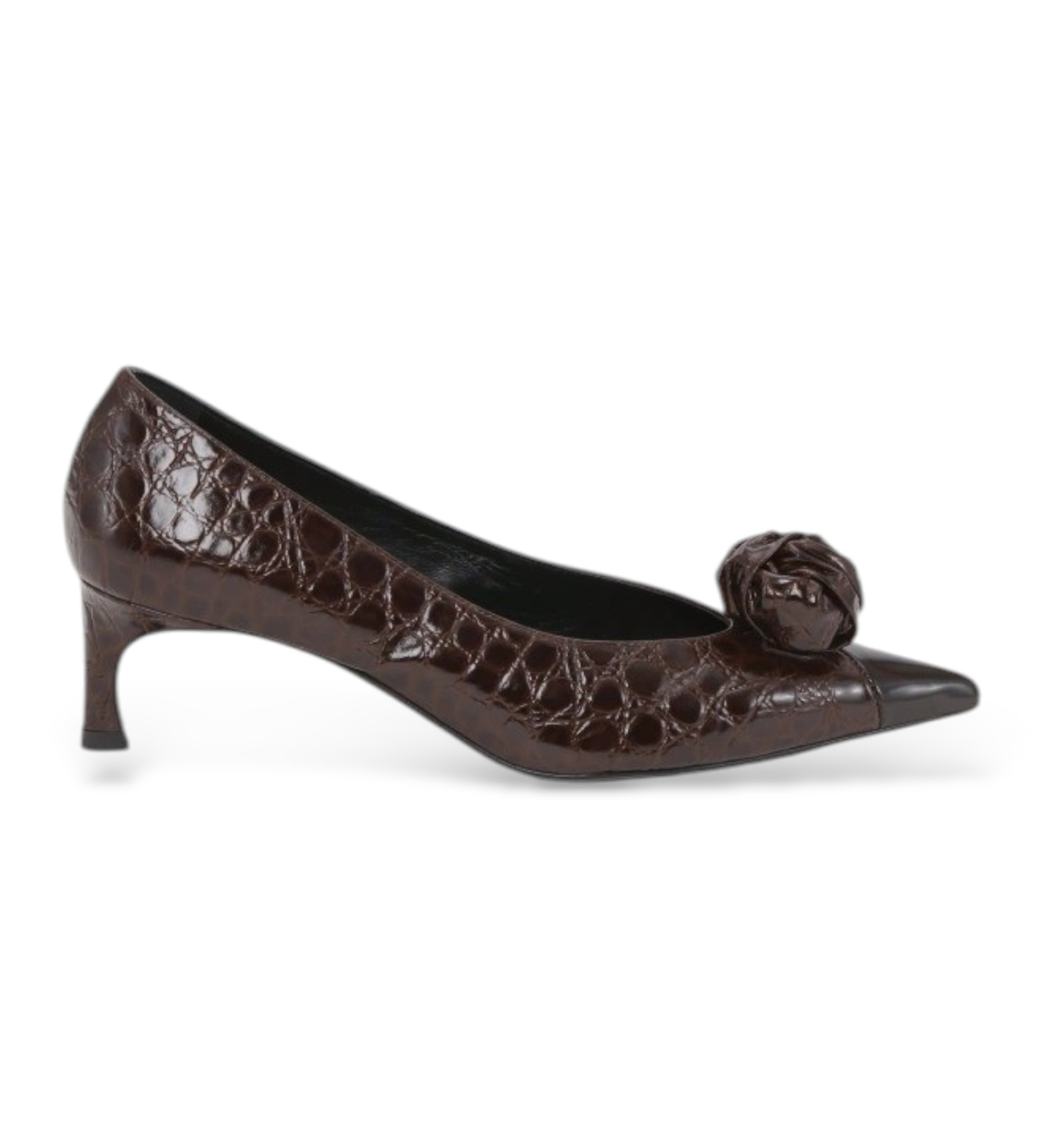 Rotate für Damen. 1169461069 Braune Lederschuhe mit Knoten (39), 5 bis 8 cm, Keine, Lässig, Party