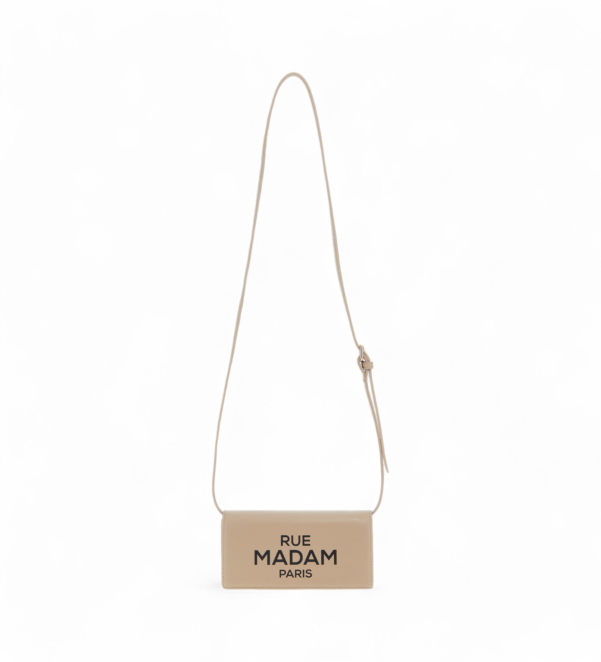 RUE MADAM PARIS für Damen. 1278 Icon Case taupefarbene Tasche (OSFA), Lässig, Polyurethan
