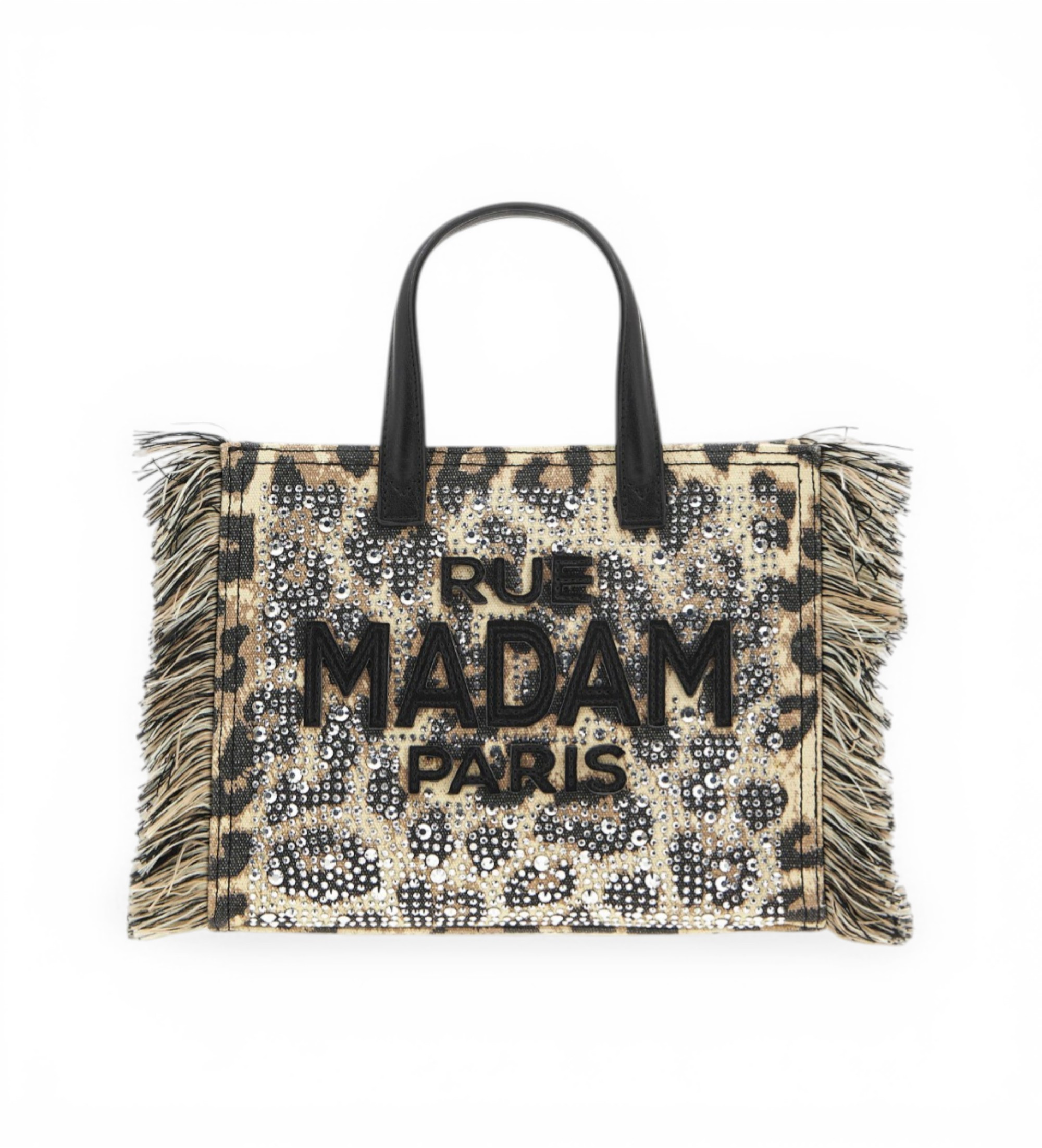 RUE MADAM PARIS für Damen. 1529 Casablanca Mini Tote Tasche mit Tiermotiv (OSFA), Lässig, Tierdruck, Polyurethan