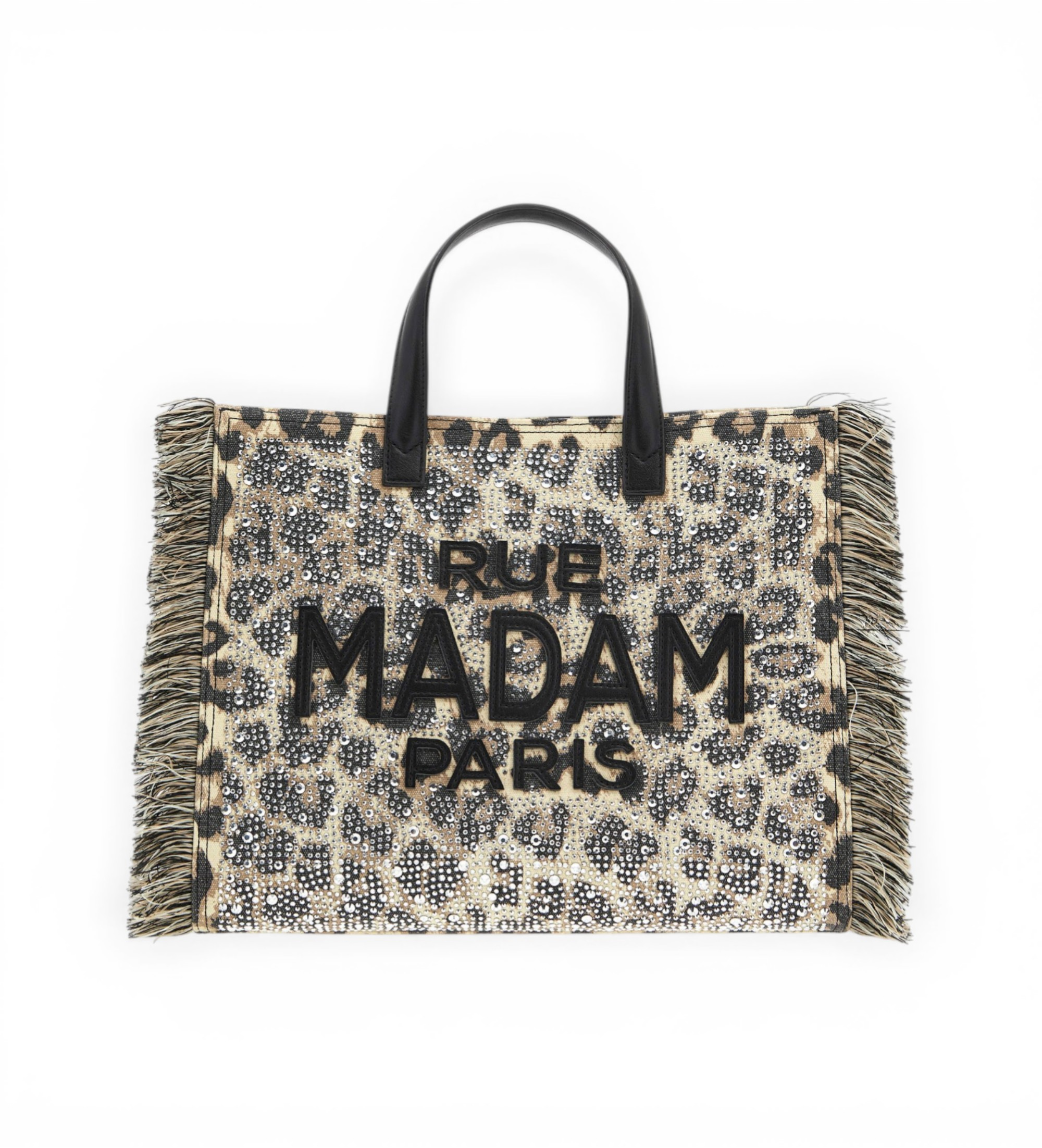 RUE MADAM PARIS für Damen. 1528 Casablanca Tote Tasche mit Tiermotiv (OSFA), Lässig, Tierdruck, Polyurethan