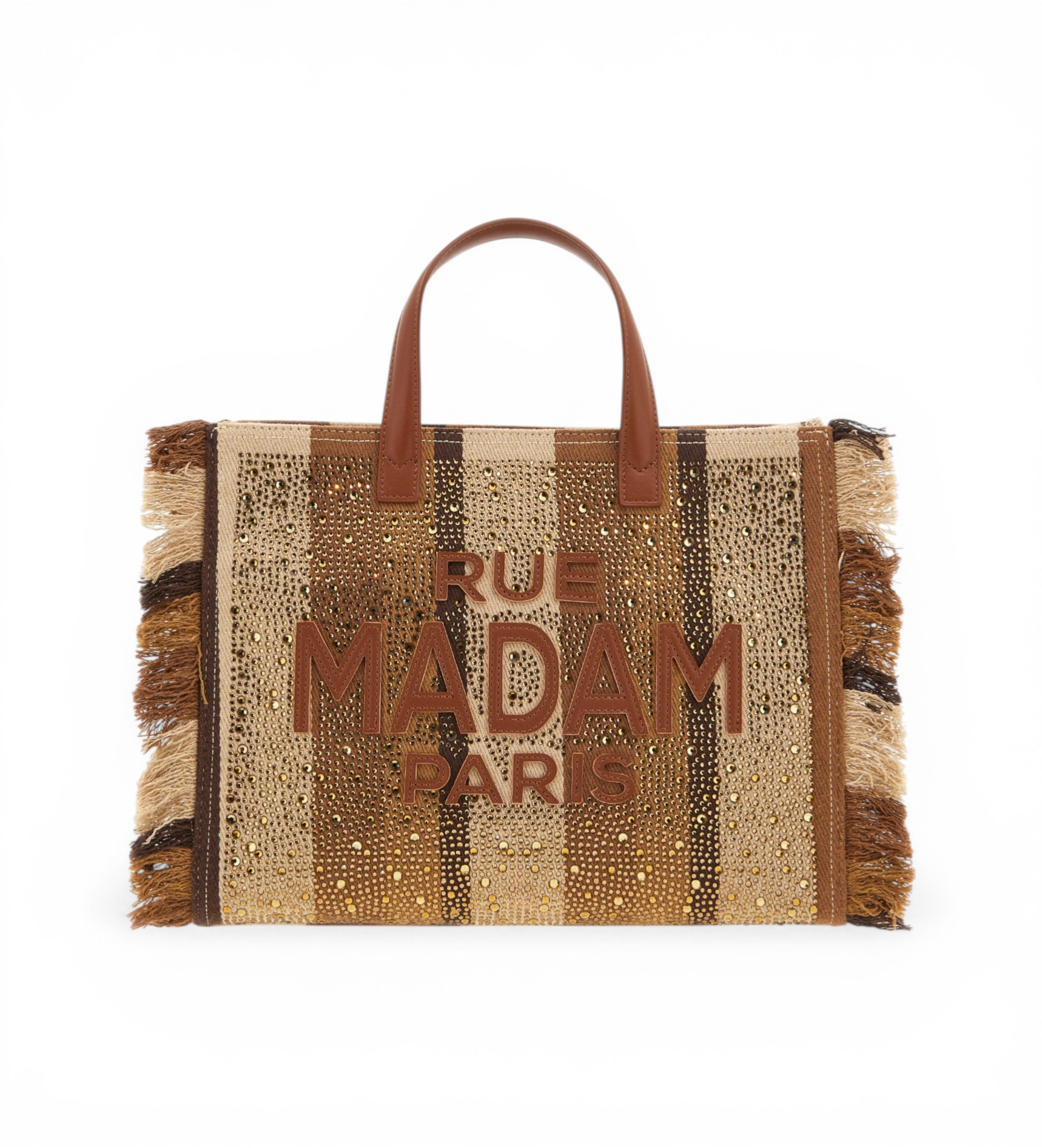 RUE MADAM PARIS für Damen. 1528 Casablanca Tote braun (OSFA), Lässig, Polyurethan
