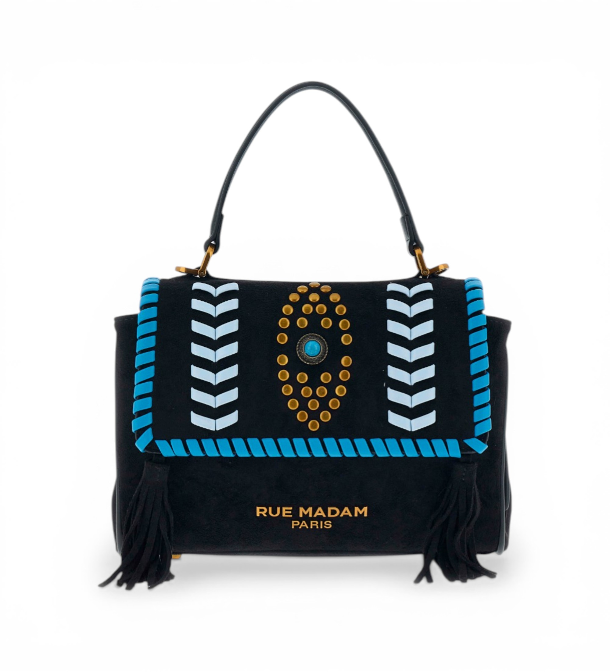 RUE MADAM PARIS für Damen. 1536 Les Jours XS Etnic Tasche schwarz (OSFA), Lässig, Polyurethan