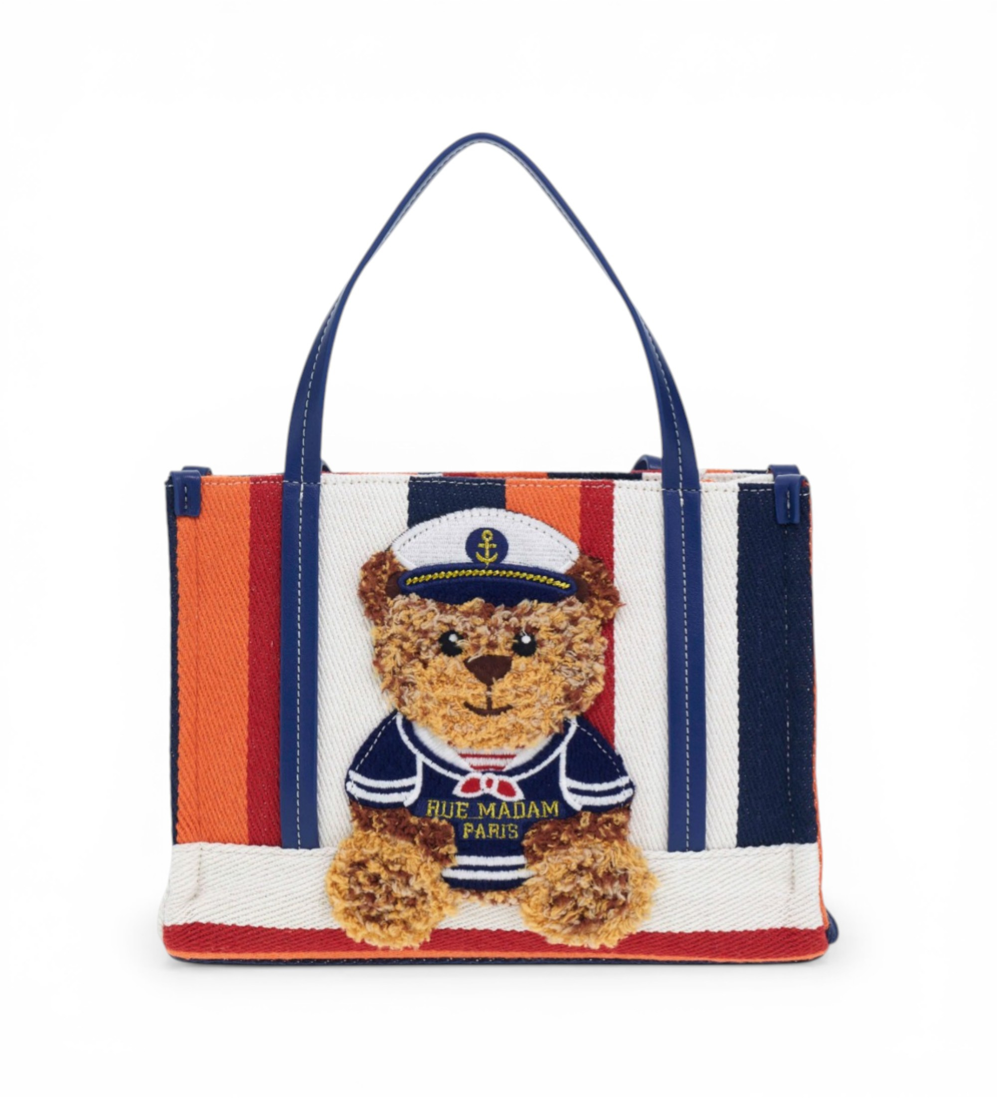 RUE MADAM PARIS für Damen. 1543 Marvin Mini Shopping Sommer mehrfarbig Tasche (OSFA), Lässig, Polyurethan