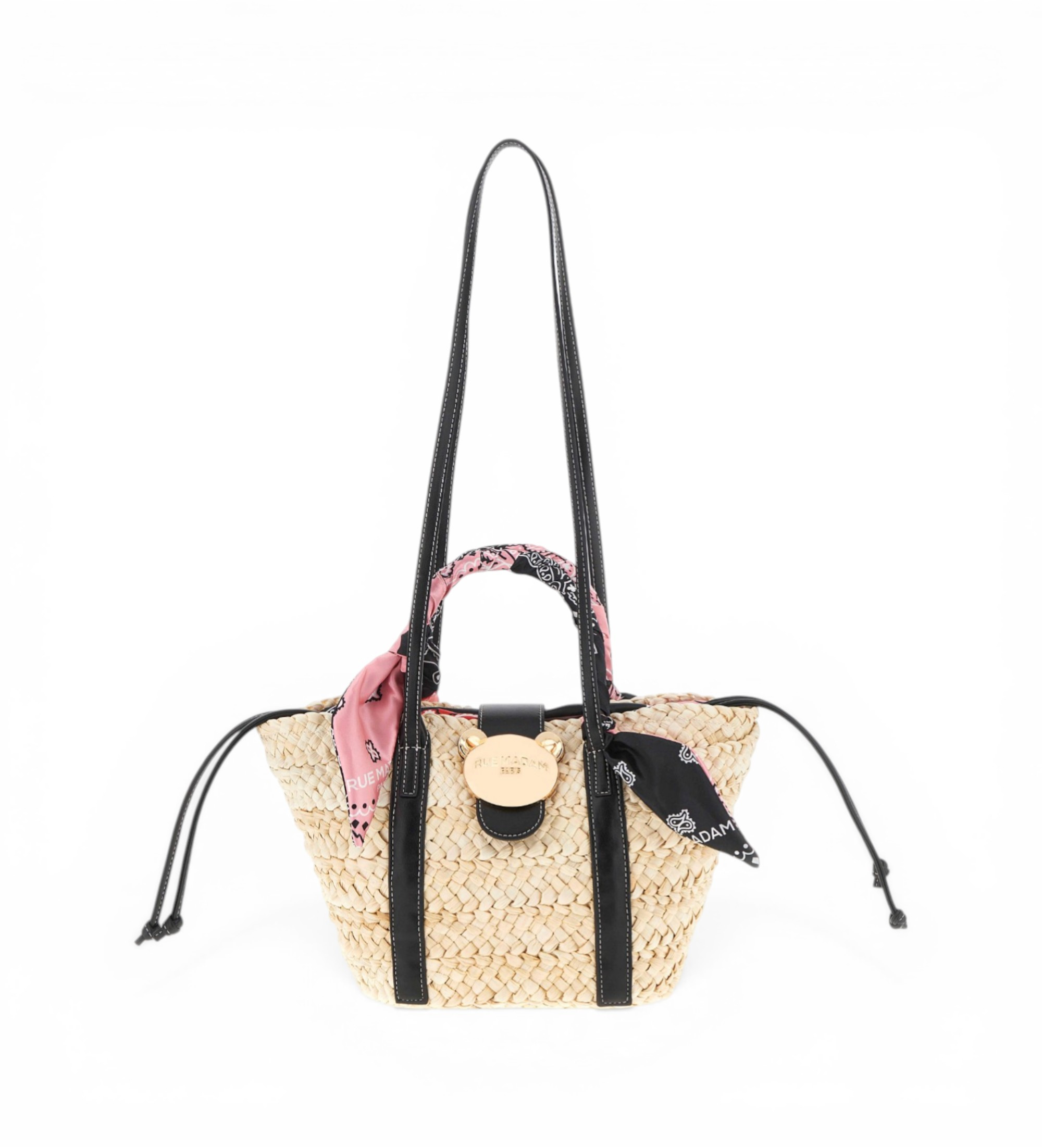 RUE MADAM PARIS für Damen. 1570 Soleil Basket Tasche schwarz (OSFA), Lässig, Polyurethan