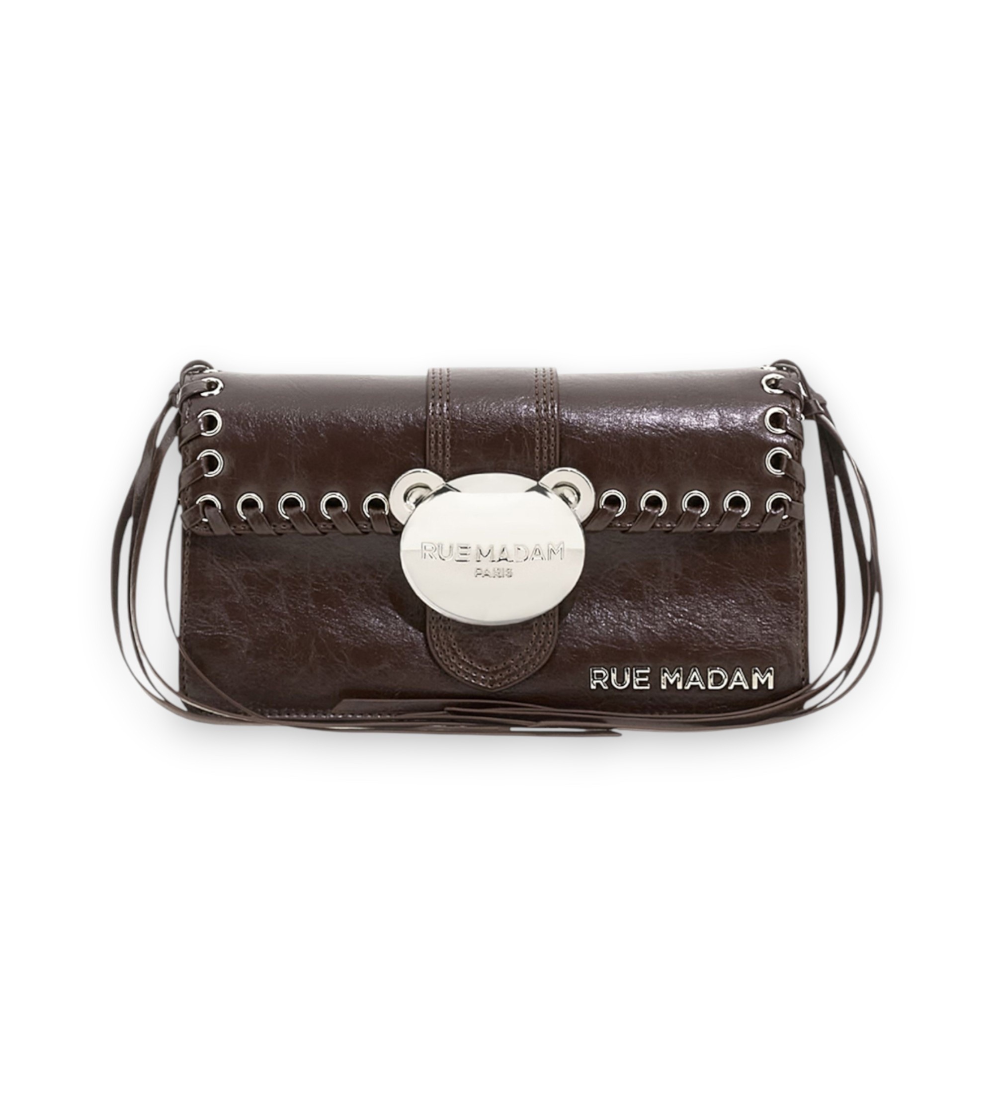 RUE MADAM PARISvoor vrouwen. 1644 Teddy It-Bag Sioux tas bruin (OSFA), Casual, Polyurethaan