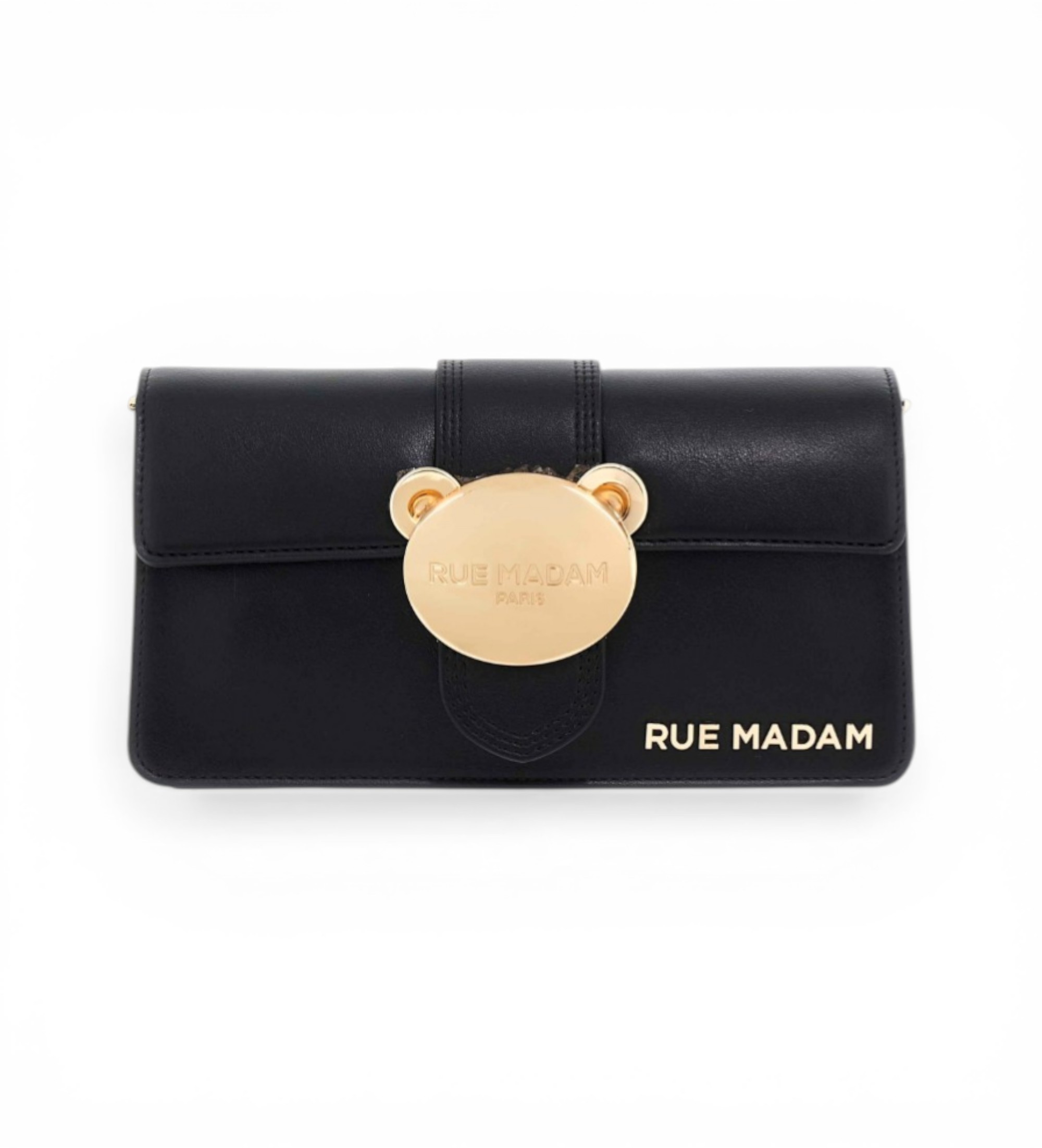 RUE MADAM PARIS für Damen. 1573 Teddy It Tasche schwarz (OSFA), Lässig, Polyurethan
