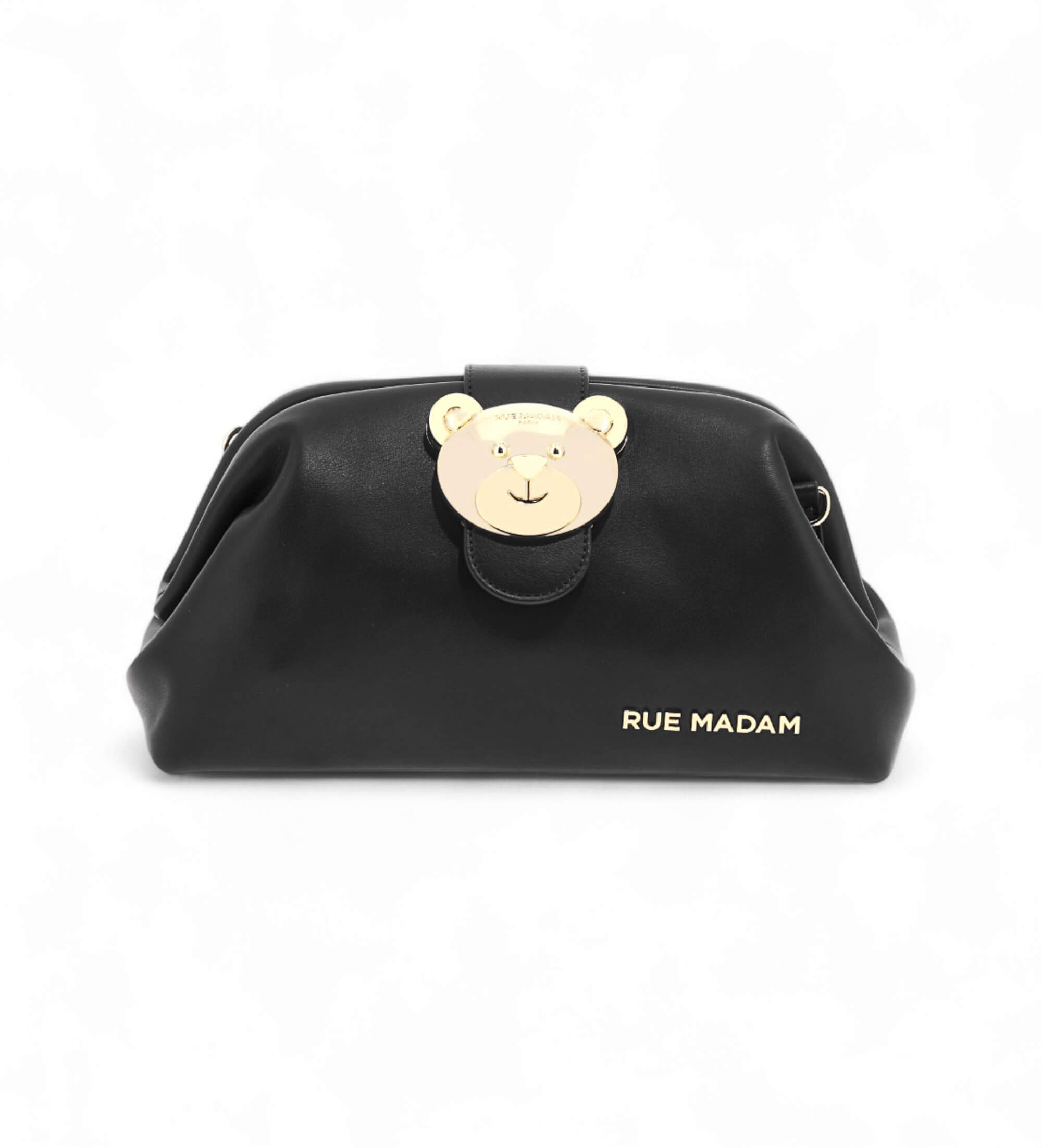 RUE MADAM PARIS für Damen. 1487 The Pouch Tasche schwarz (OSFA), Lässig, Polyurethan