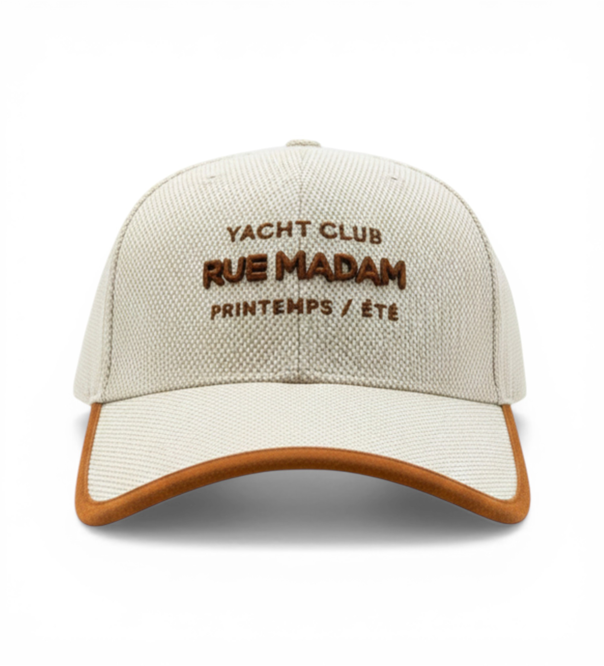 RUE MADAM PARIS für Damen. 1560 Beige Rivera Kappe (OSFA), Braun, Lässig, Baumwolle