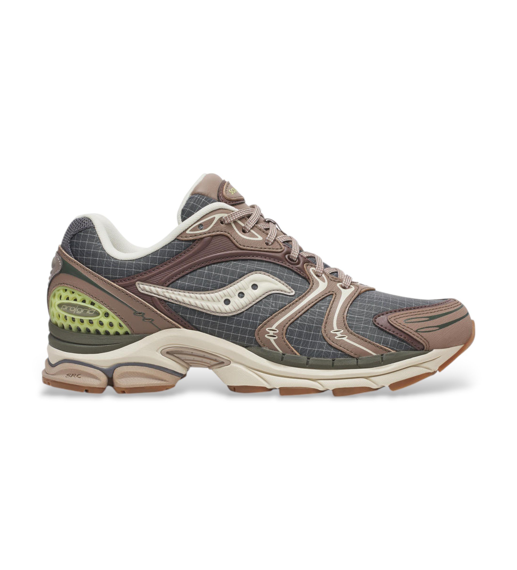 Saucony für Herren. S70937-3 Turnschuhe Progrid Triumph 4 taupe (46), Wohnung, Schnürsenkel, Lässig