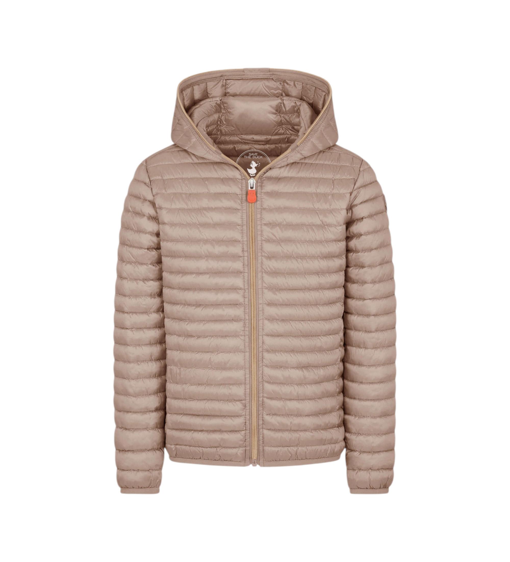 Save The Duck Unisex für Kinder. J32310G-IRIS22 Roséfarbener Mantel (128cm), Beige, Lässig, Nachhaltig, Recyceltes Nylon, Kinderbekleidung