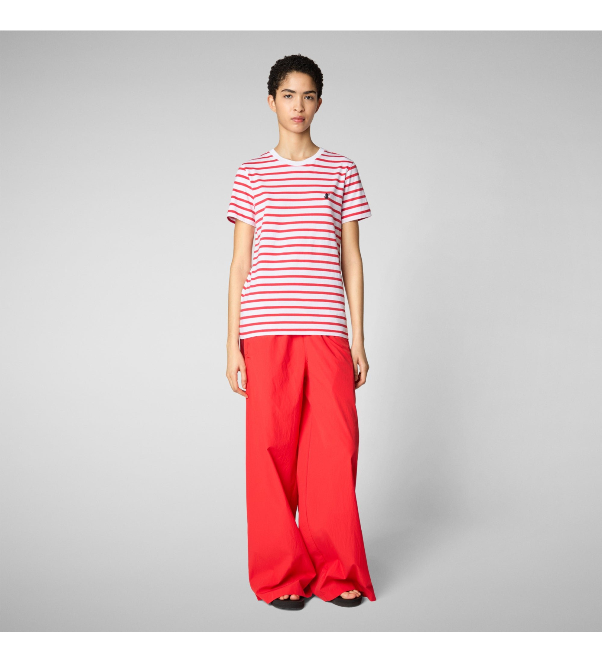 Save The Duck für Damen. DT1744W-BESY20 Kova T-shirt rot (M), Lässig, Baumwolle, Kurzarm