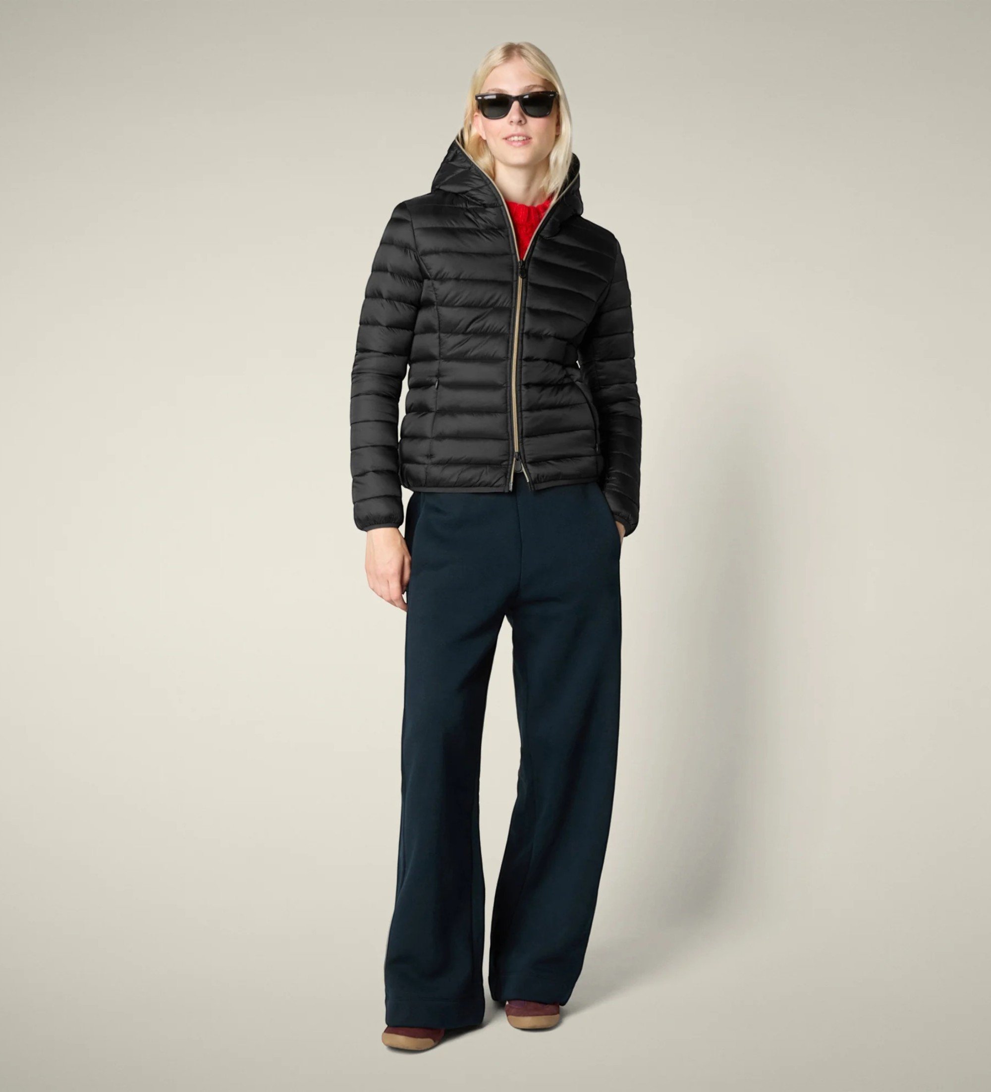 Save The Duck für Damen. D33620W-IRIS21 Jacke Alexis schwarz (S), Lässig, Nylon