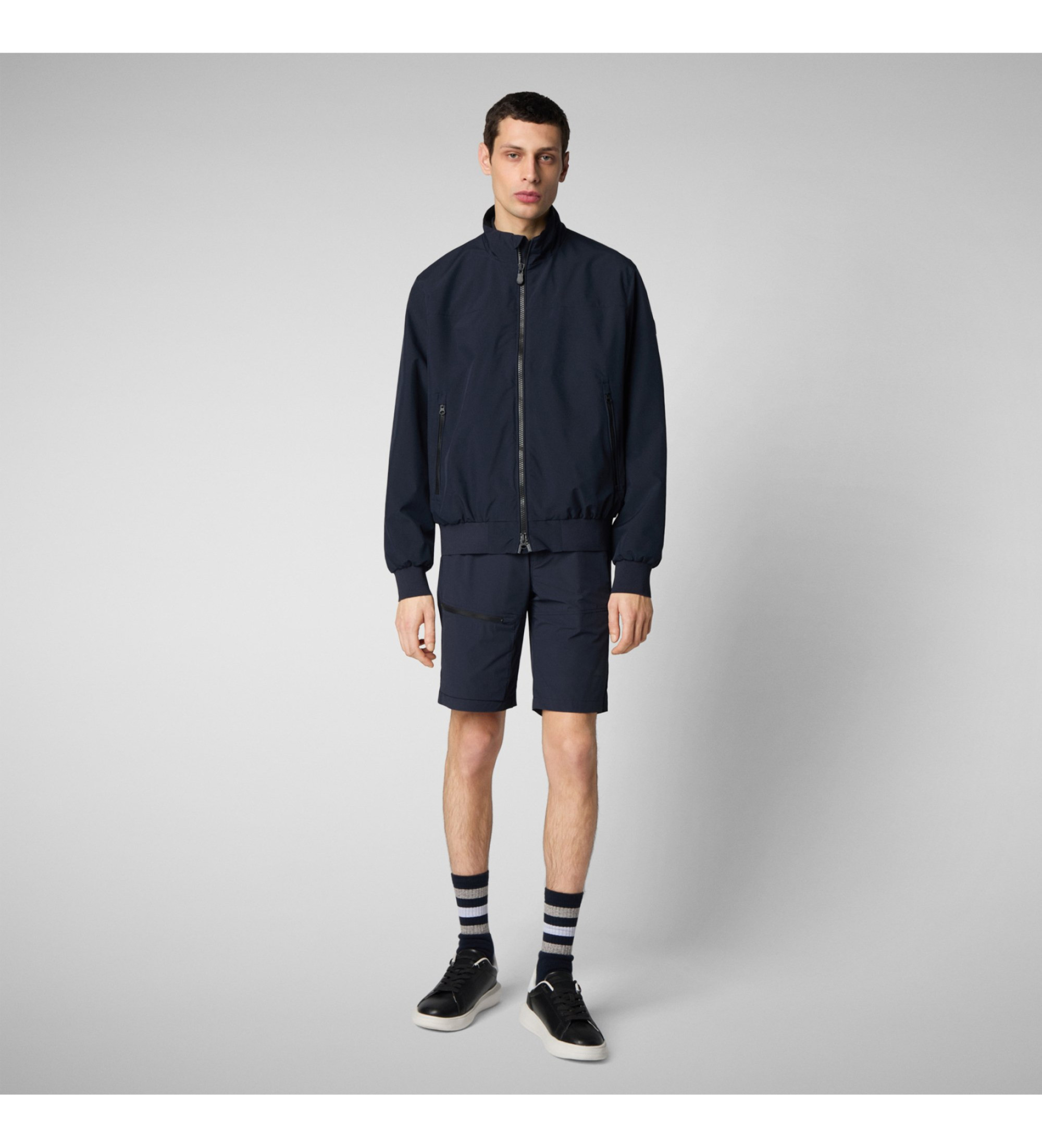 Save The Duck für Herren. D35190M-DARK20 Jacke Finlay navy (XXL), Lässig, Langarm, Recyceltes Polyester, Nachhaltig, Marine