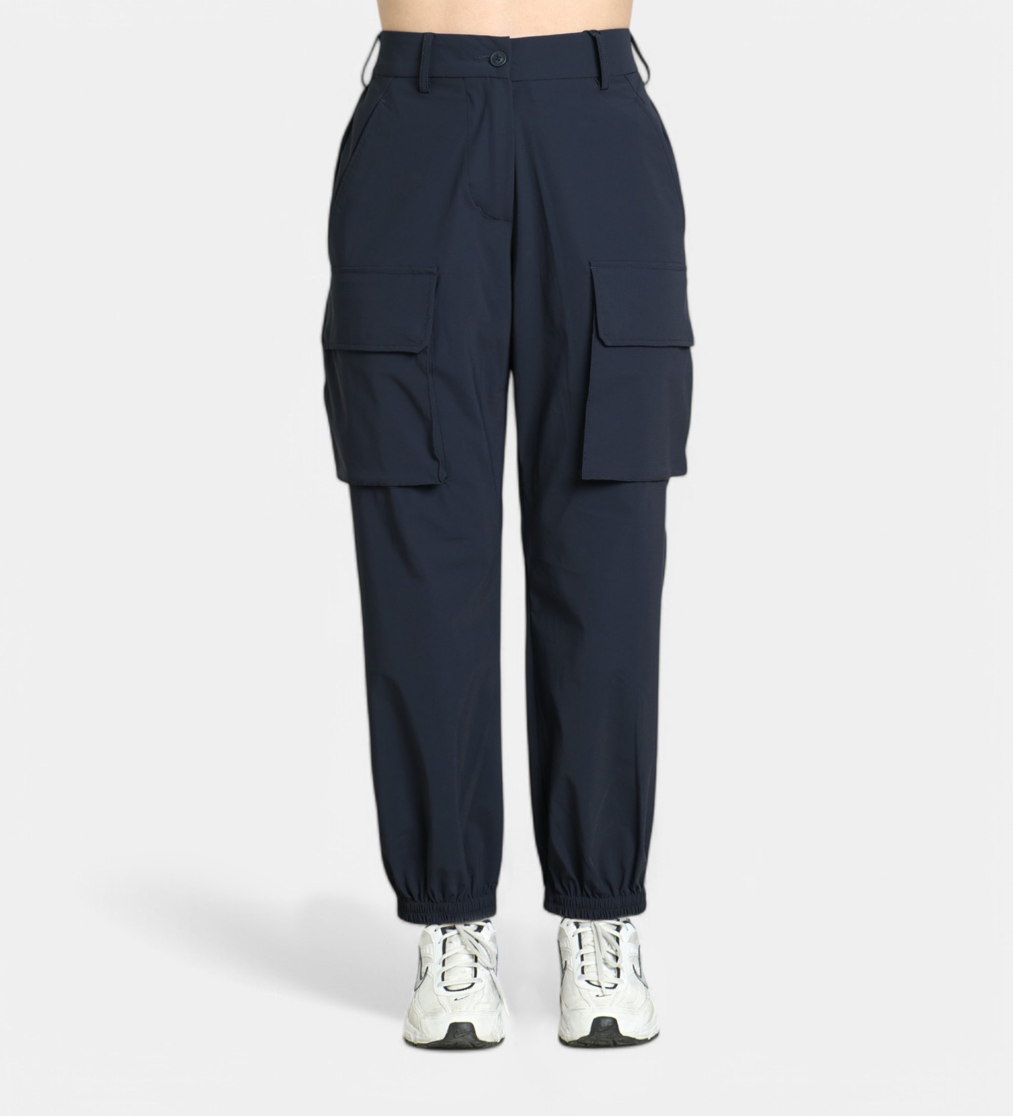 Save The Duck für Damen. DP1612W-RETY20 Cargohose Gosy navy (L), Lässig, Nachhaltig, Recyceltes Nylon, Marine