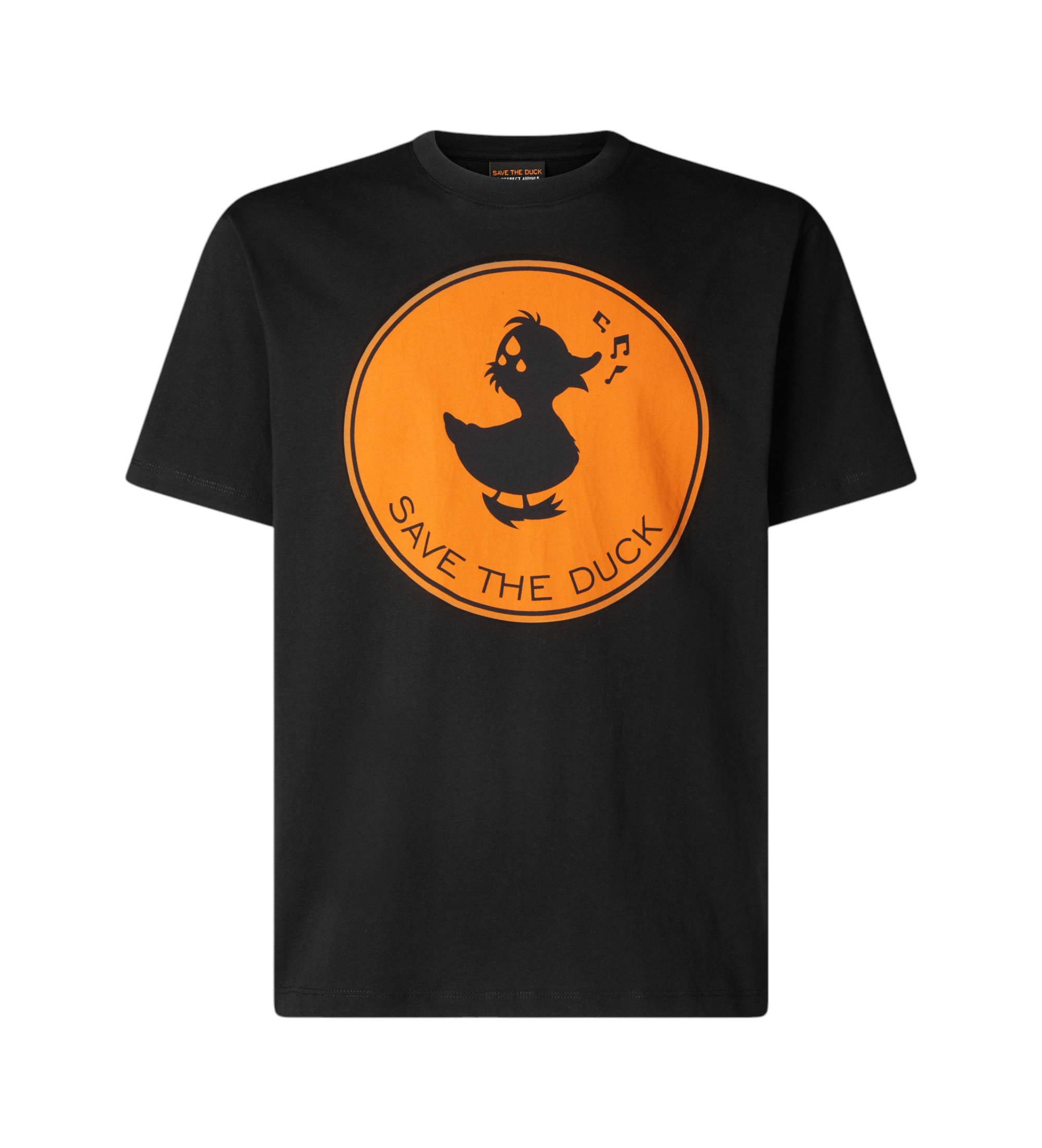 Save The Duck für Herren. DT0825M-BESY20 T-shirt Stampa schwarz (XXL), Lässig, Baumwolle, Kurzarm