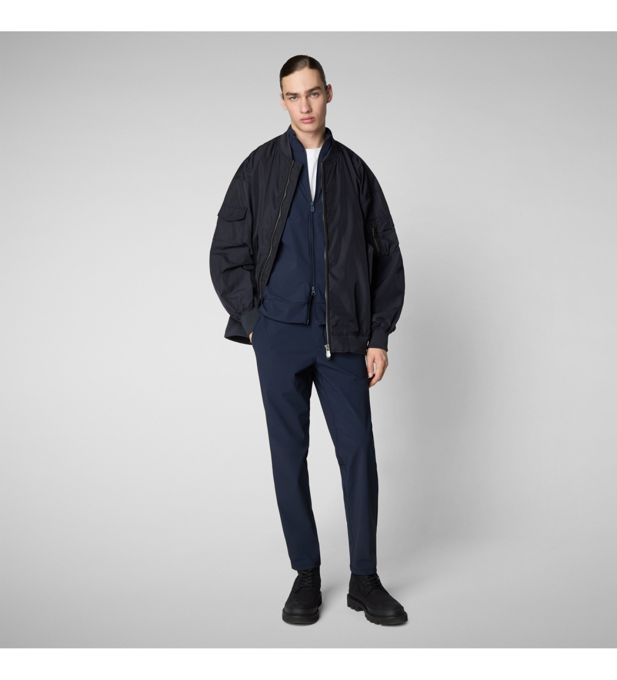 Save The Duck für Herren. DF1643M-RETY20 Tulio Jacke navy (M), Lässig, Nylon, Langarm