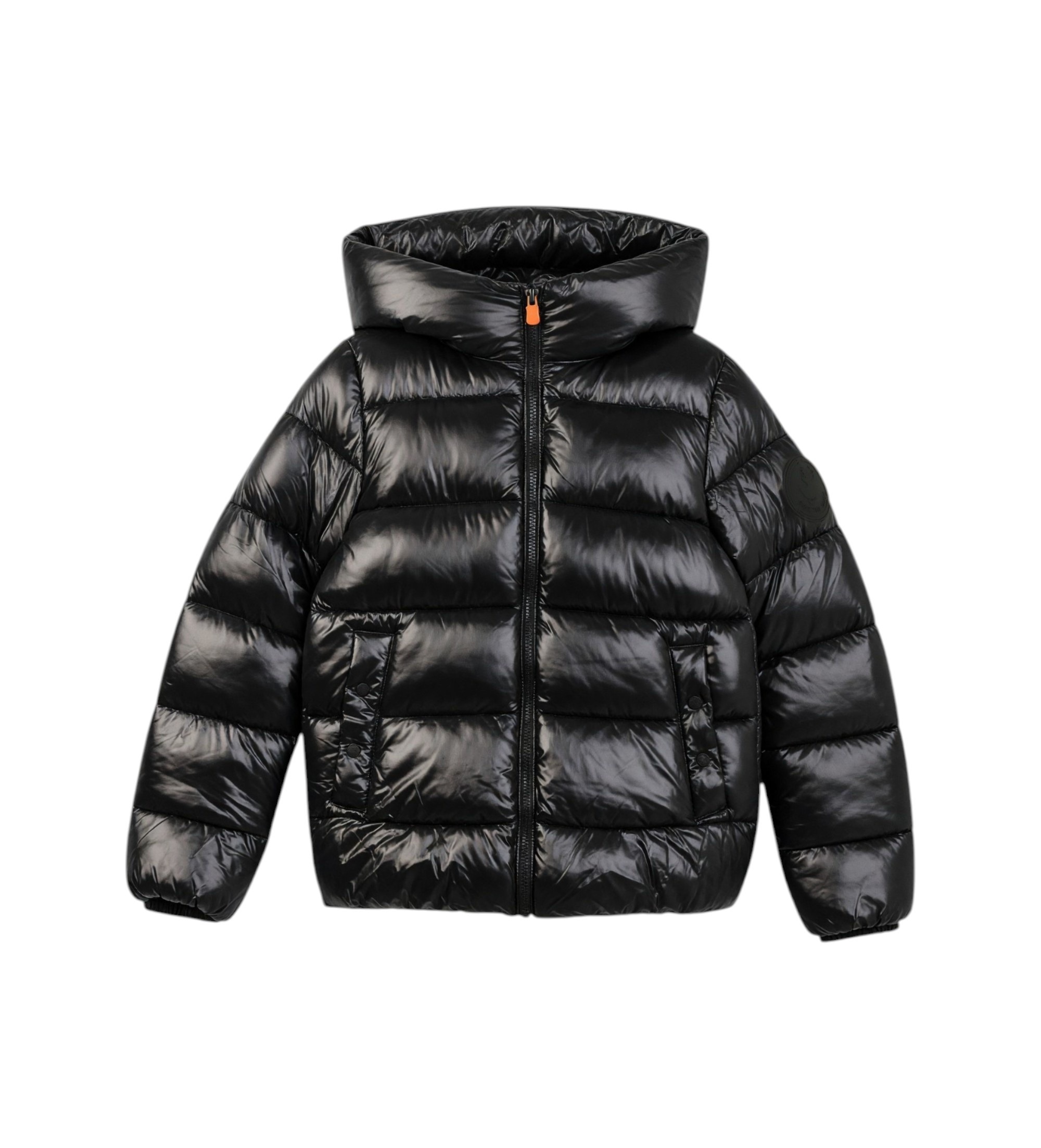 Save The Duckvoor meisjes. J31989G-LOVE23 Zwarte Ulya-jas (14años= 164cm), Casual, Nylon, kinderkleding