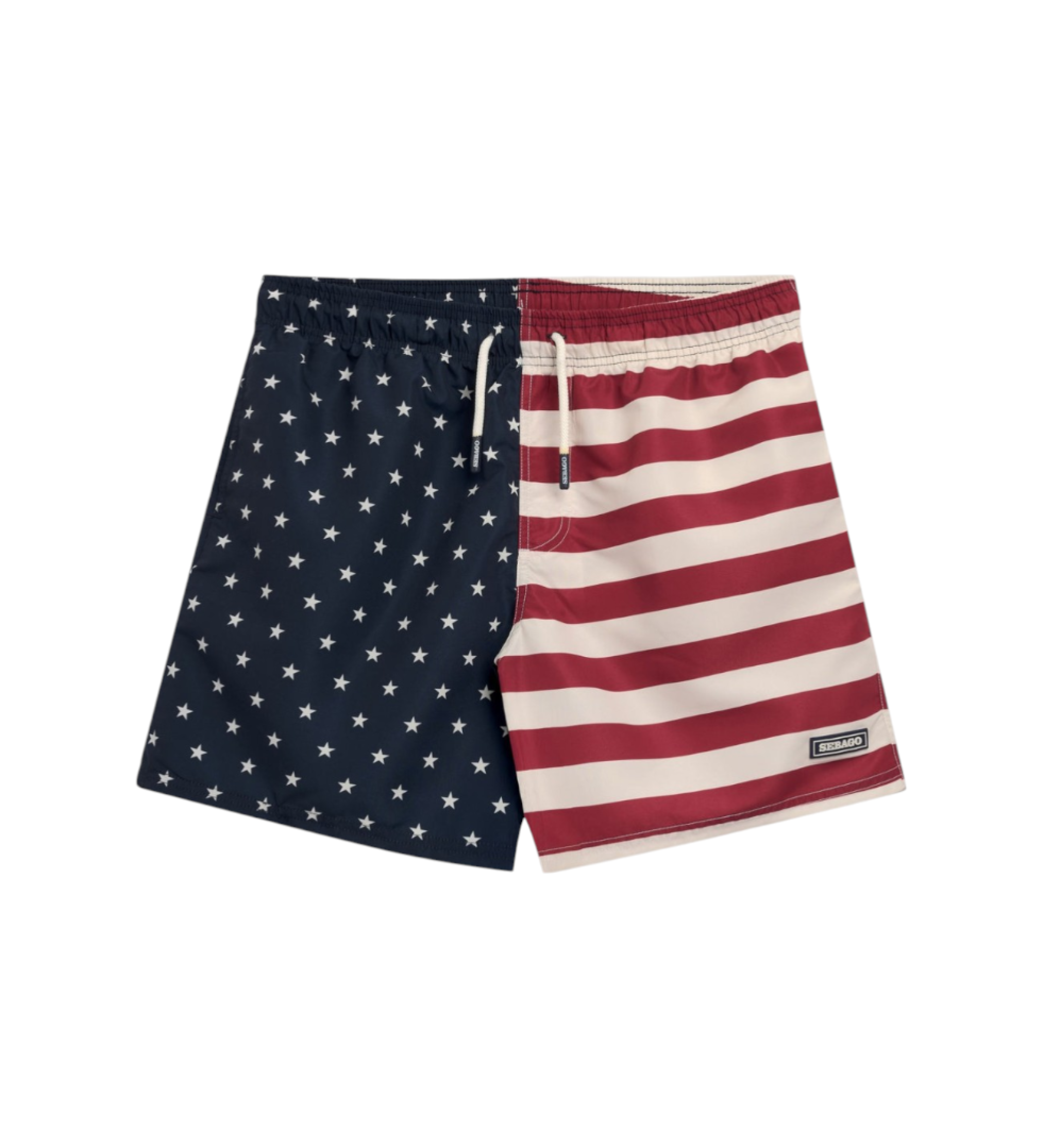 Sebago für Herren. 78121FW Bend USA Flag Schwimmanzug navy, rot (M), Strandbekleidung, Polyester, Marine
