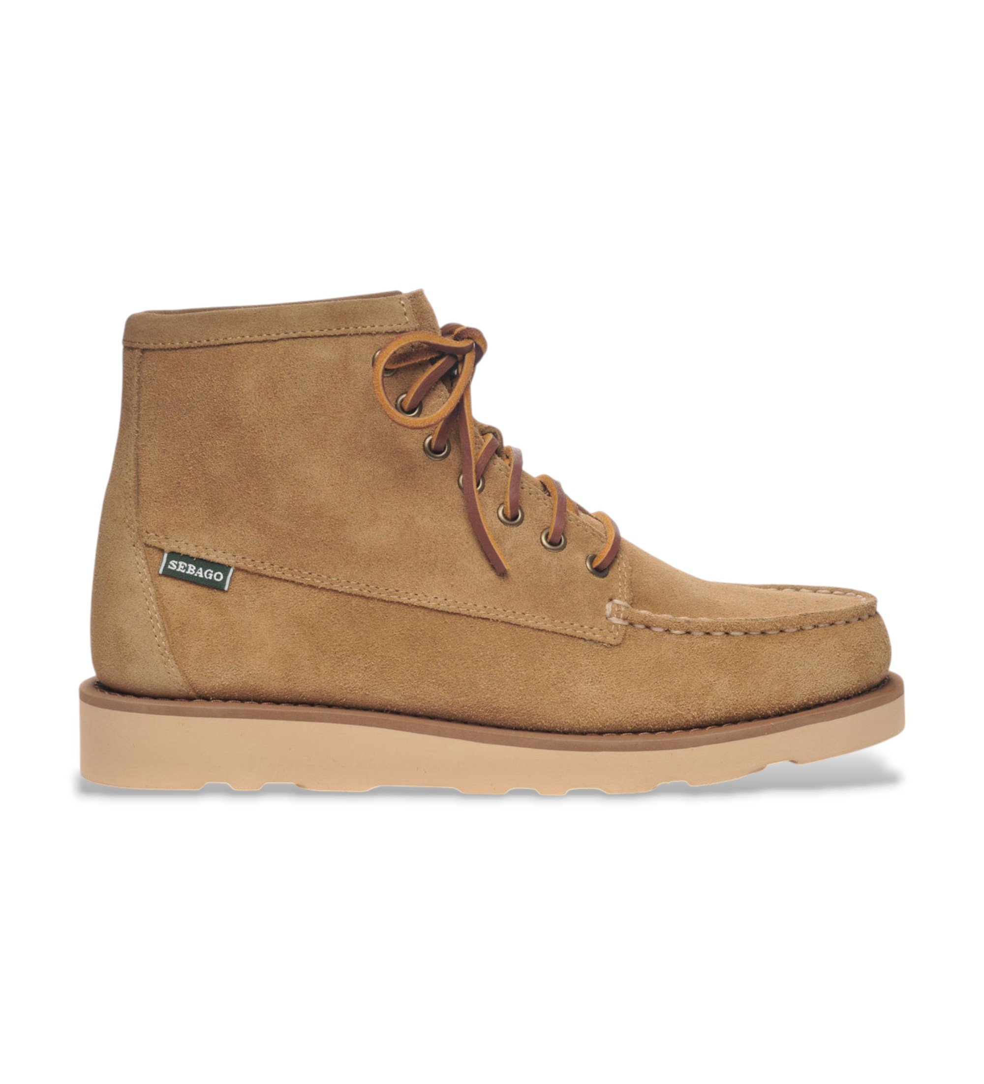 Sebago für Herren. 76111SW Tala Lederstiefelette camel (43), Braun, Wohnung, Schnürsenkel, Lässig