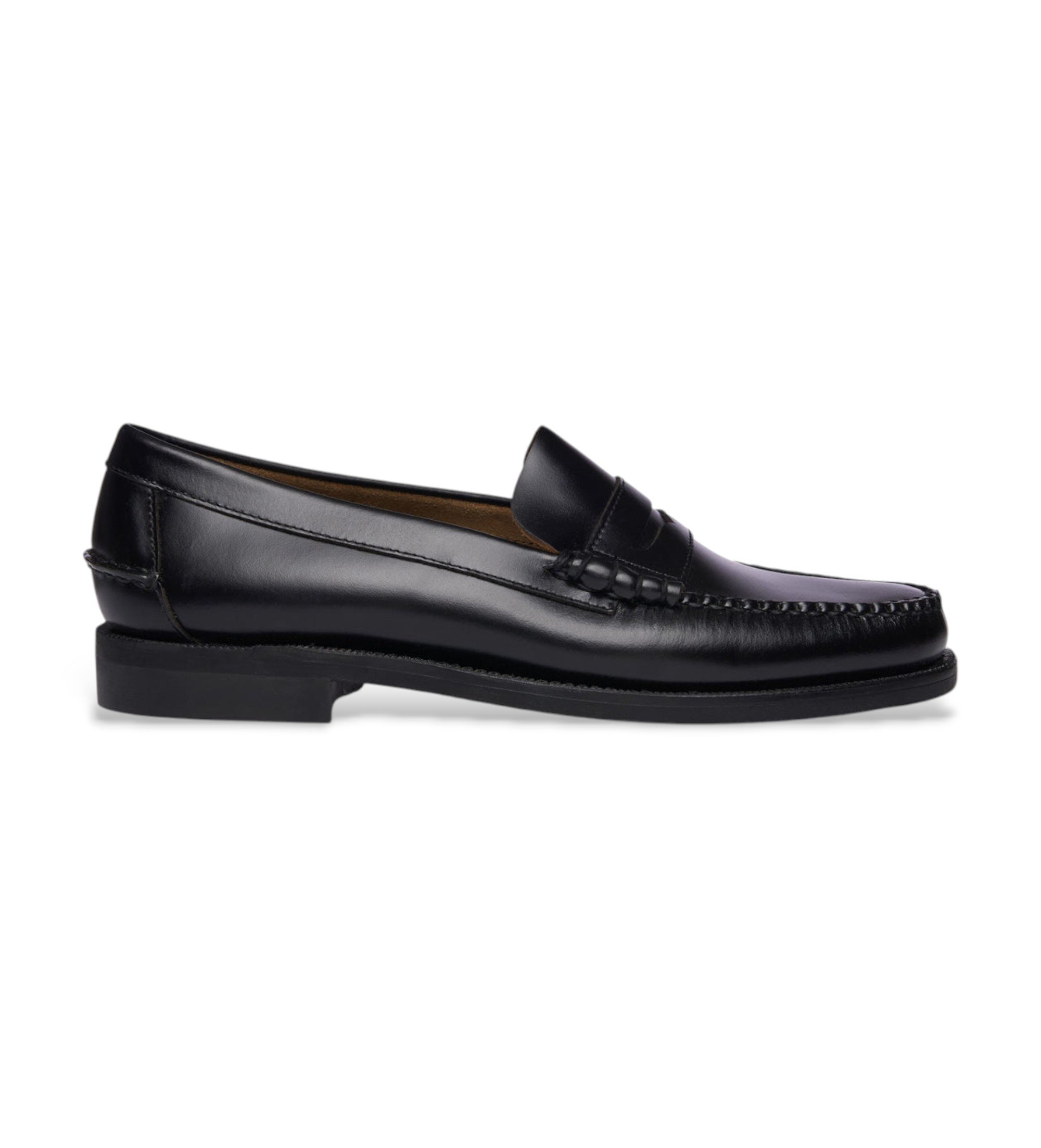 Sebago für Herren. 7000300 Klassische Leder-Mokassins schwarz (45), Wohnung, Keine, Lässig, Party