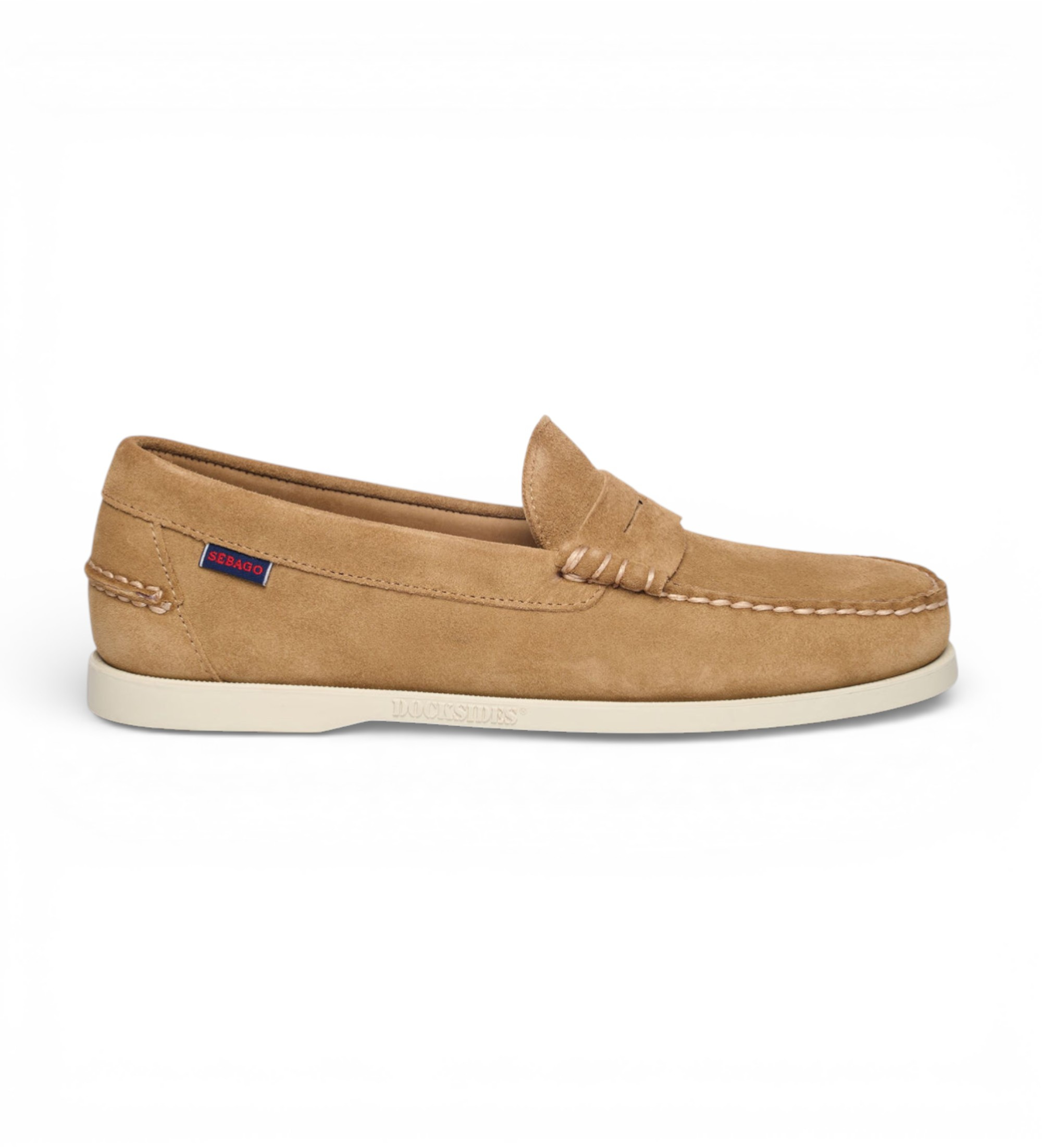 Sebago für Herren. 7111MSW Dan Boat Flesh Out Leder Mokassins braun (41), Wohnung, Keine, Lässig, Klassisch