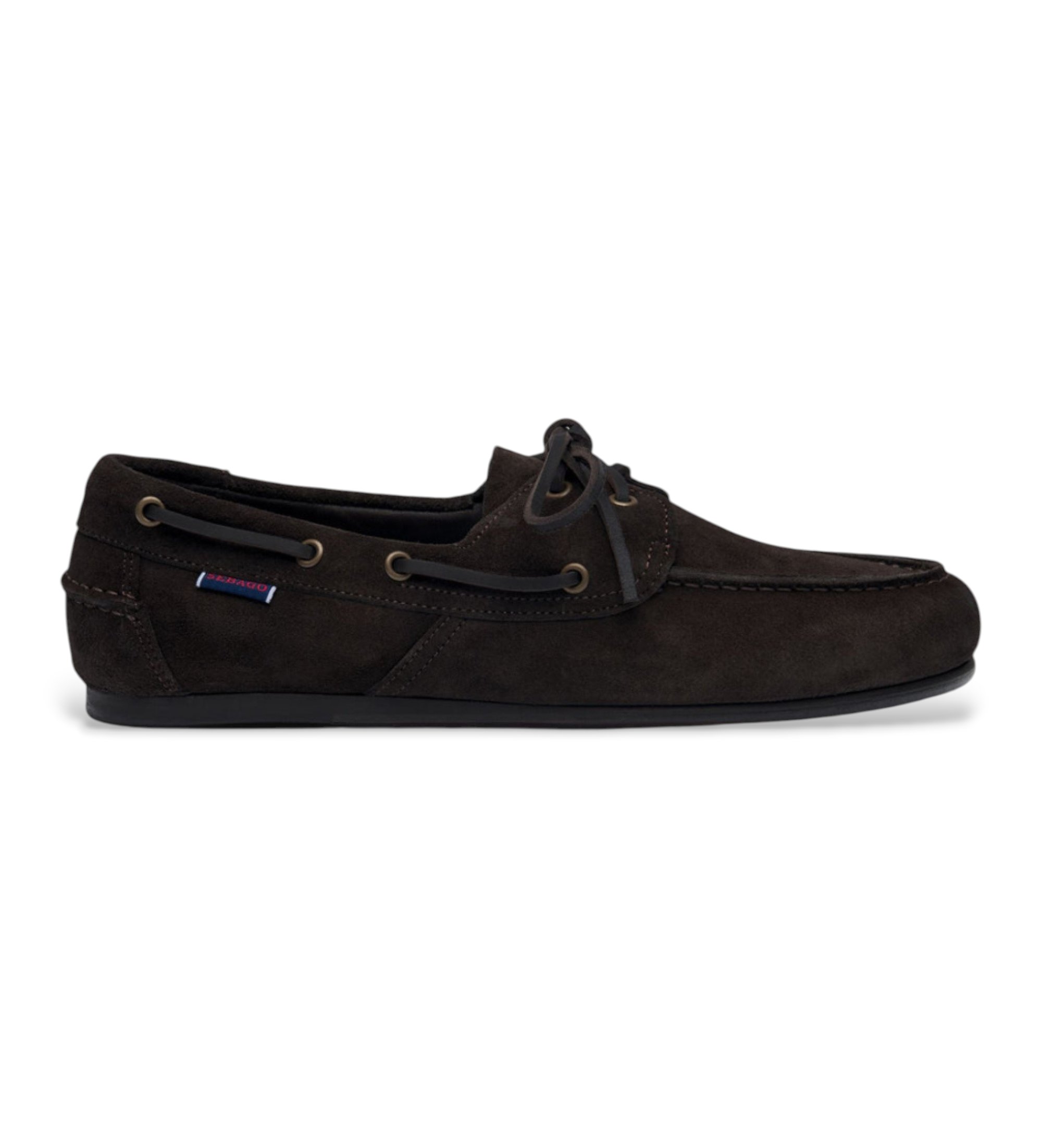 Sebago für Damen. 77124HW Owen Leder Mokassins schwarz (41), Wohnung, Schnürsenkel, Lässig, Klassisch
