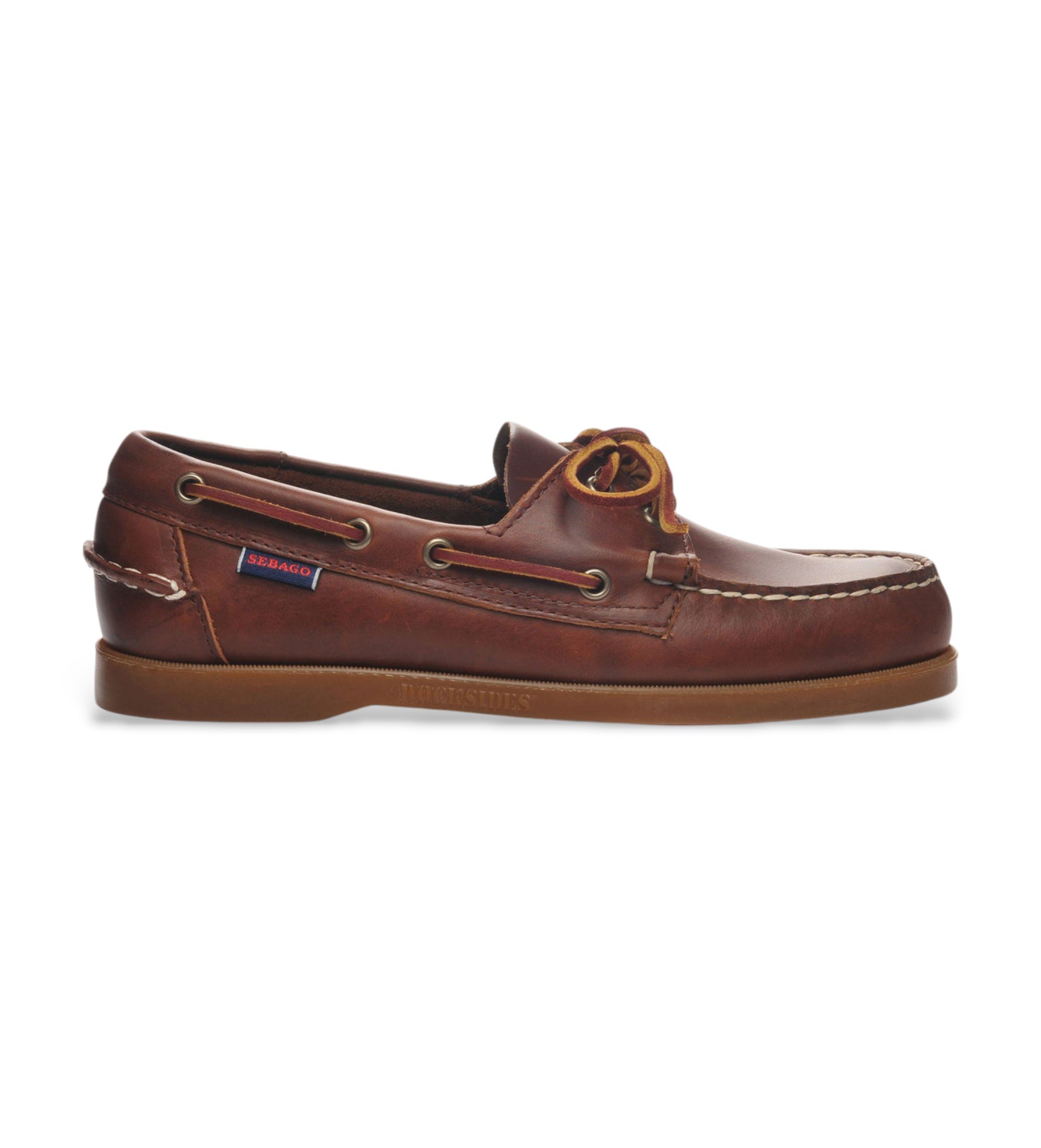 Sebago für Herren. 70000G0 Portland Loafers aus gewachstem Leder braun (43), Wohnung, Schnürsenkel, Lässig