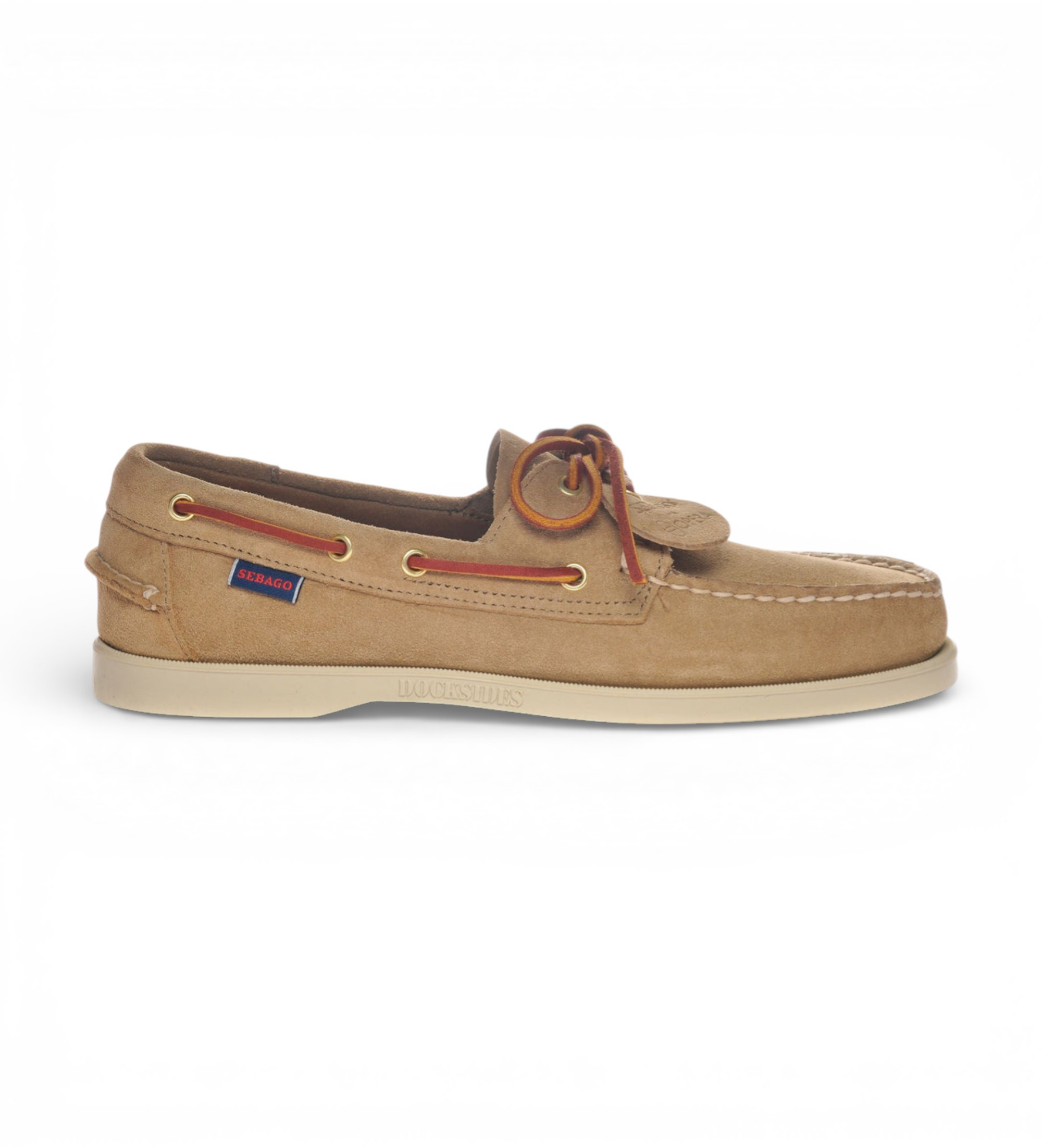 Sebago für Herren. 78123GW Portland Artisan Ox taupe Portland Artisan Ox Leder Bootsschuhe (42), Wohnung, Schnürsenkel, Lässig