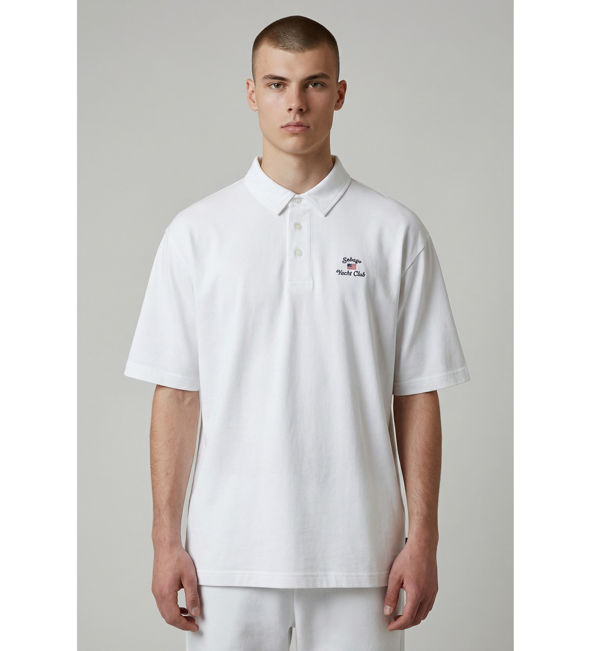 Sebago Unisex. 731263W Orchard Poloshirt weiß (XL), Lässig, Baumwolle, Kurzarm