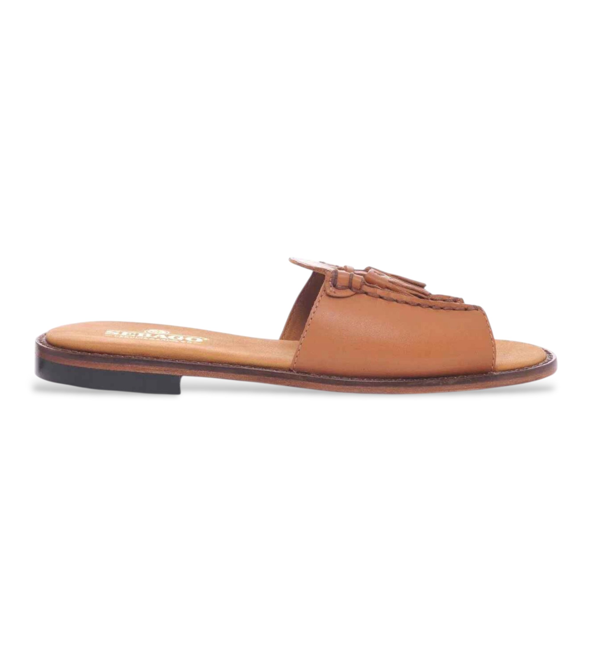 Sebago für Damen. 72127QW Ledersandalen Will Slide Pop braun (41), Wohnung, Keine, Lässig