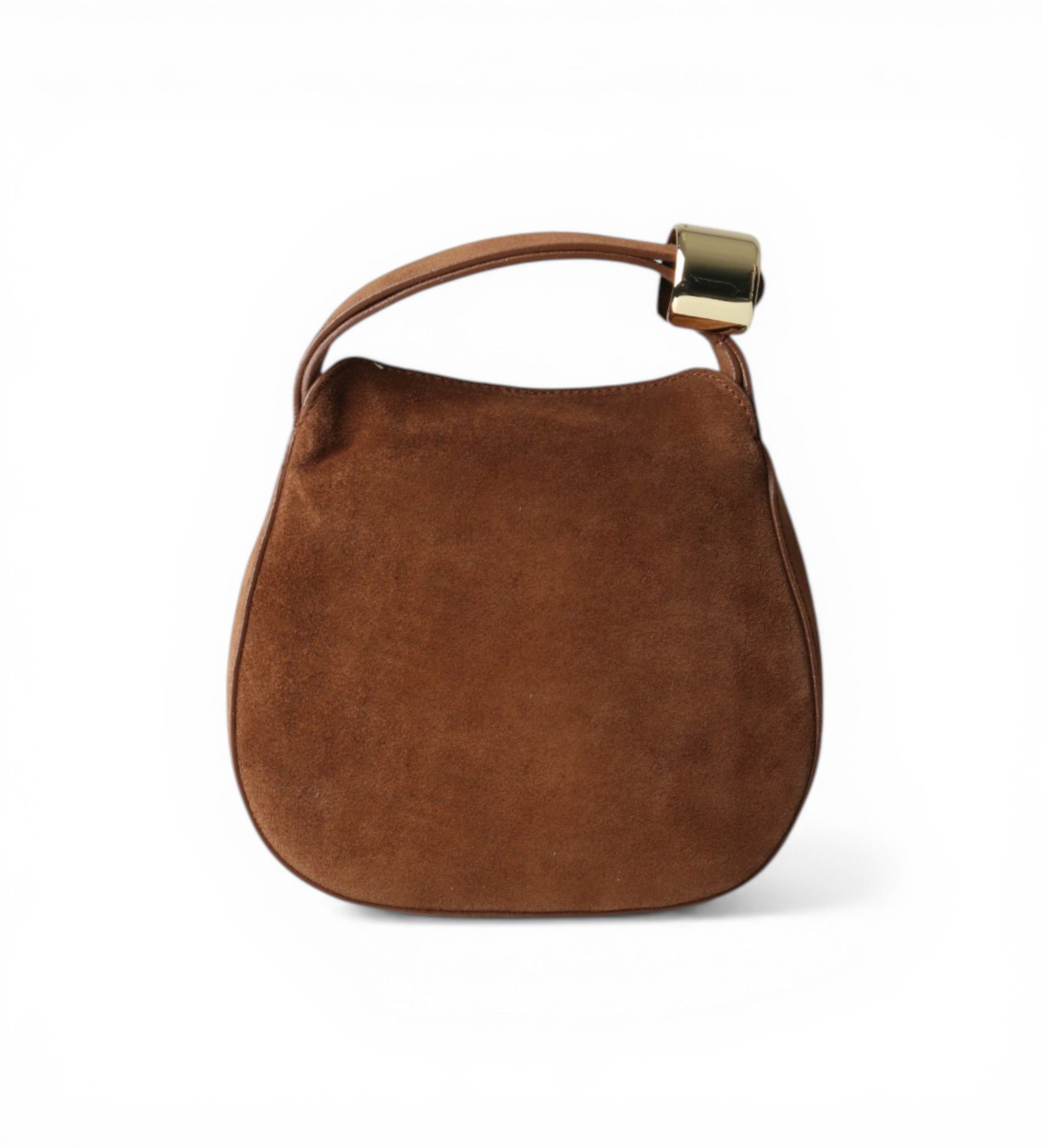 Semicouture für Damen. S6SX03 Mini-Baily-Tasche aus braunem Wildleder (OSFA), Lässig