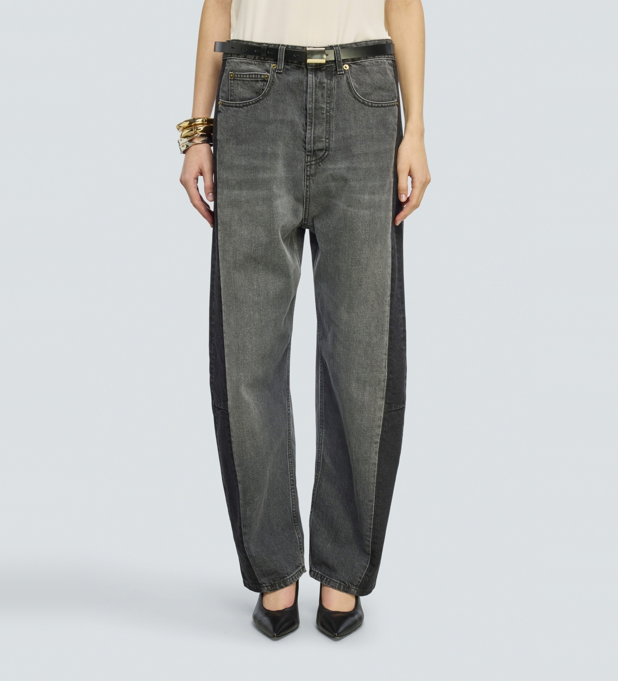 Semicouture für Damen. Y6WY01 Jeans Adelaide grau (27), Lässig, Baumwolle, Denim