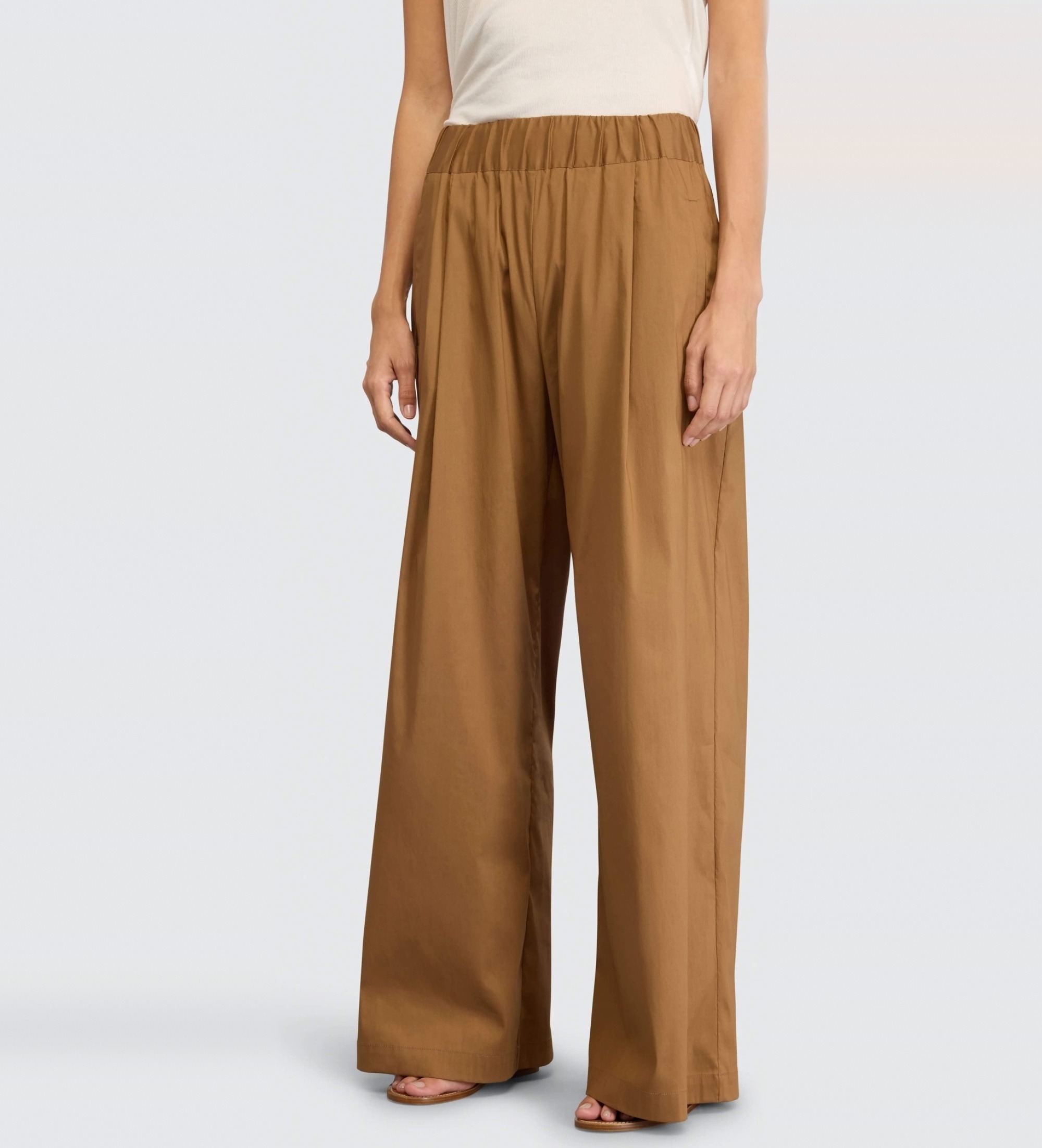 Semicouture für Damen. S6SK38 Braune Rowena-Hose (40), Lässig, Baumwolle