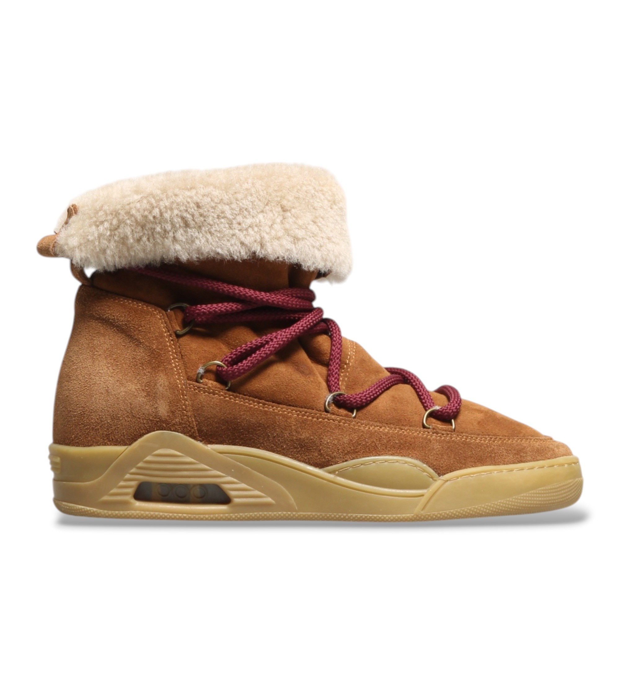 Serafini für Damen. AI26DMZV Wildleder-Stiefeletten Moon ZV braun (38), Wohnung, Schnürsenkel, Lässig