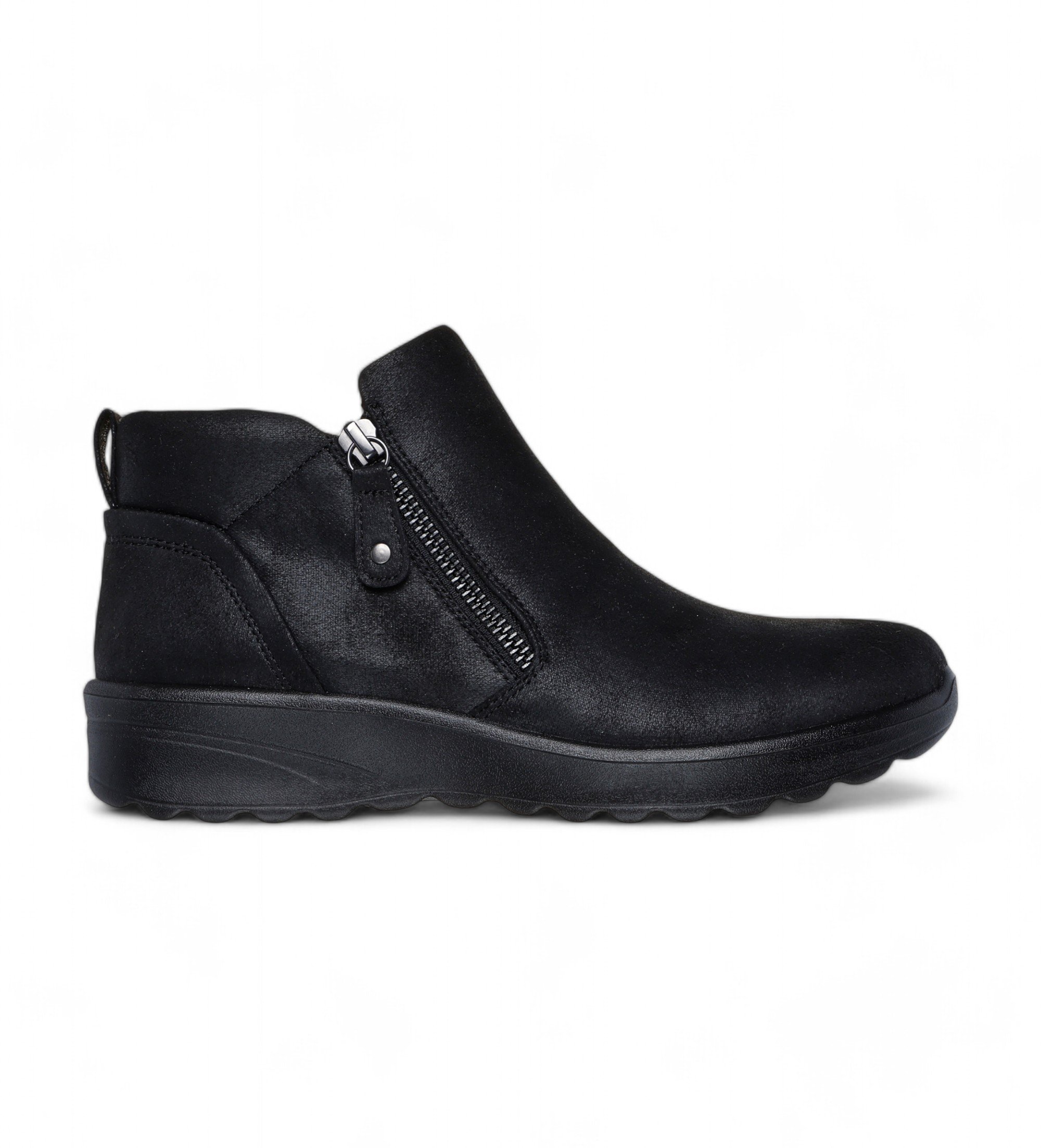 Skechers für Damen. 158952 Lovely Vibe Herbststiefeletten schwarz (38), Wohnung, 1 bis 3 cm, Reißverschluss, Lässig