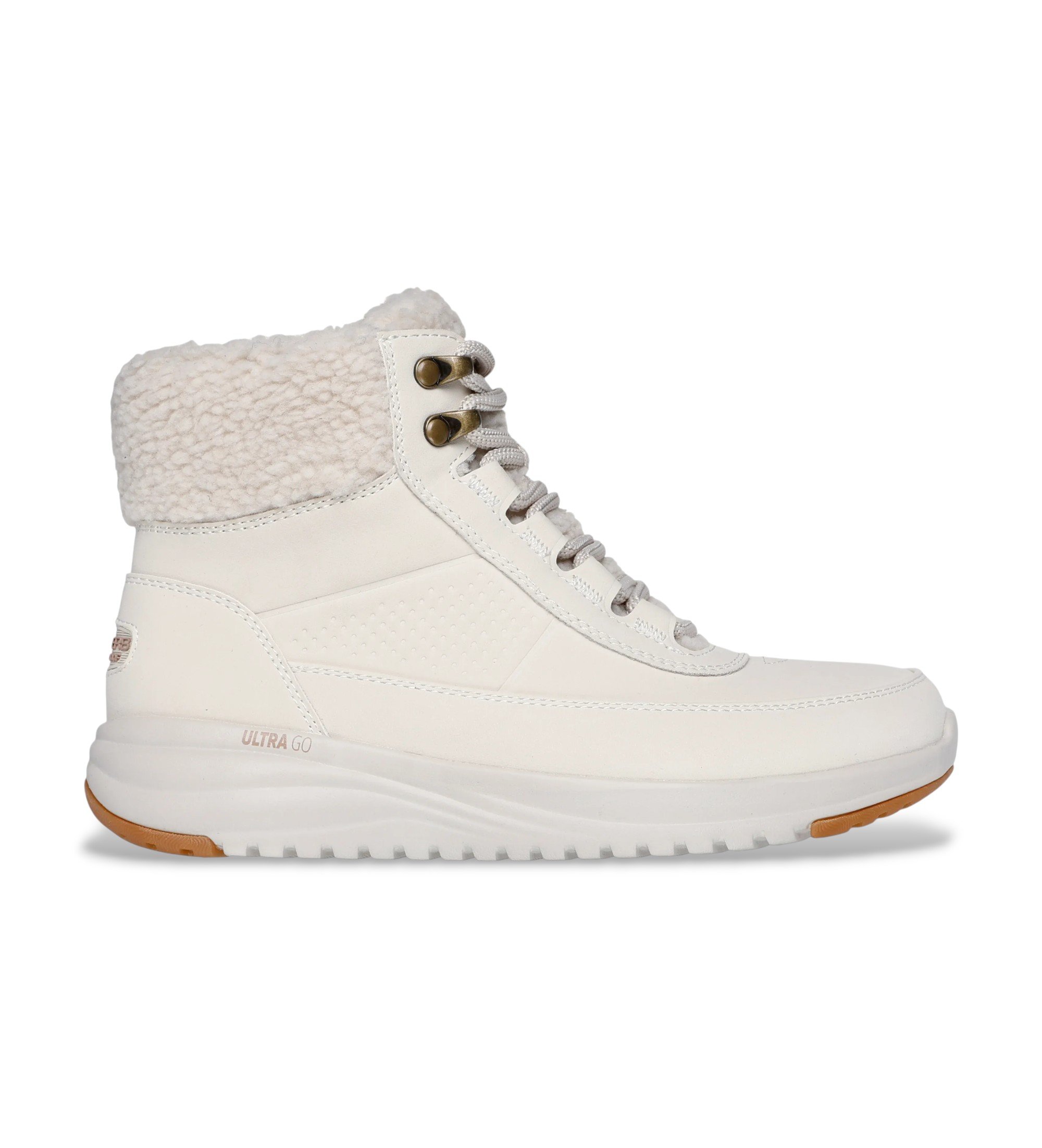 Skechers für Damen. 144756 On The Go Stellar Alpine Adventure Stiefel beige (39), 3 bis 5 cm, Reißverschluss, Lässig, Draußen