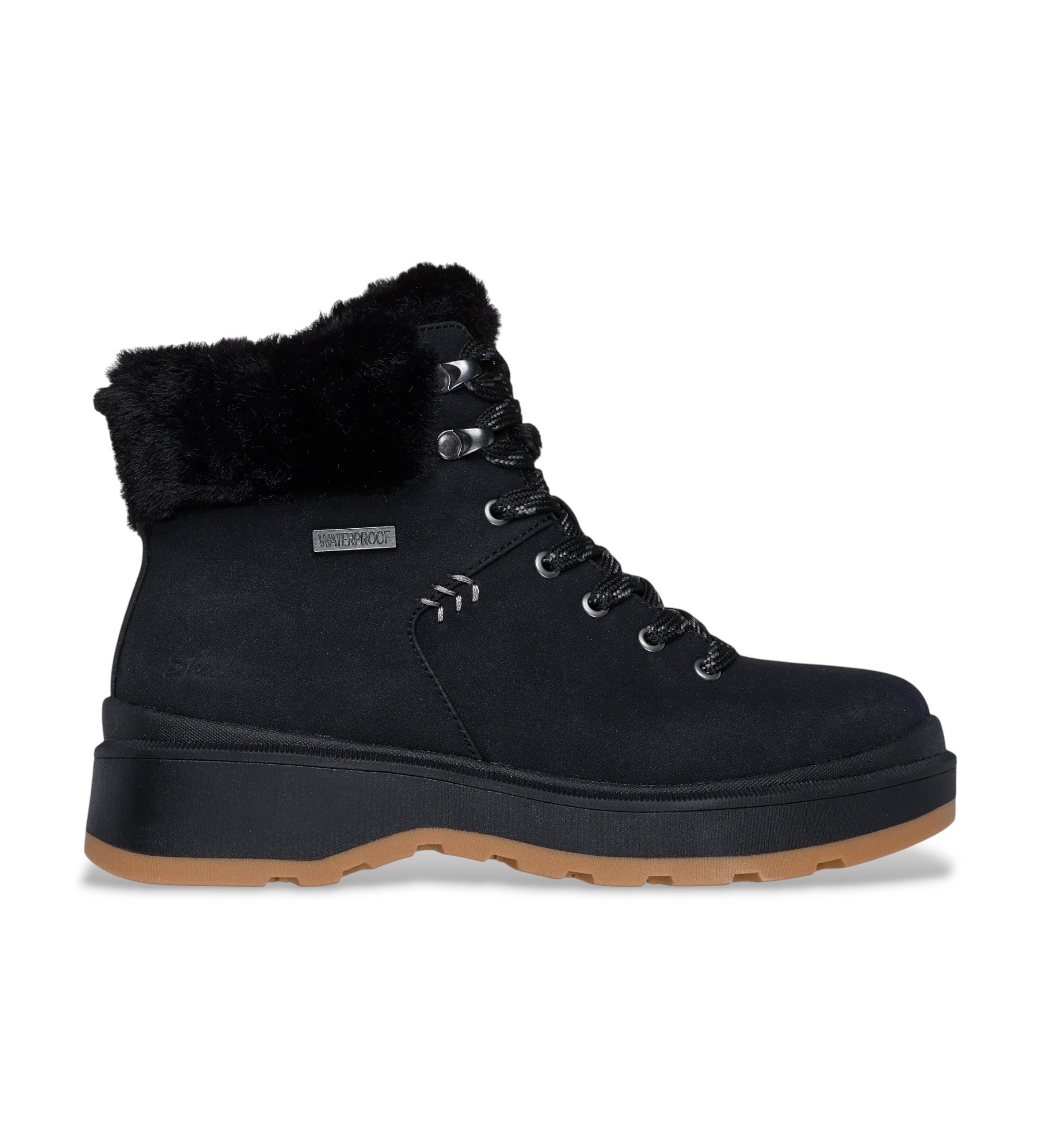 Skechers für Damen. 168087 Park City Stiefelette schwarz (37), Wohnung, 1 bis 3 cm, Reißverschluss, Lässig