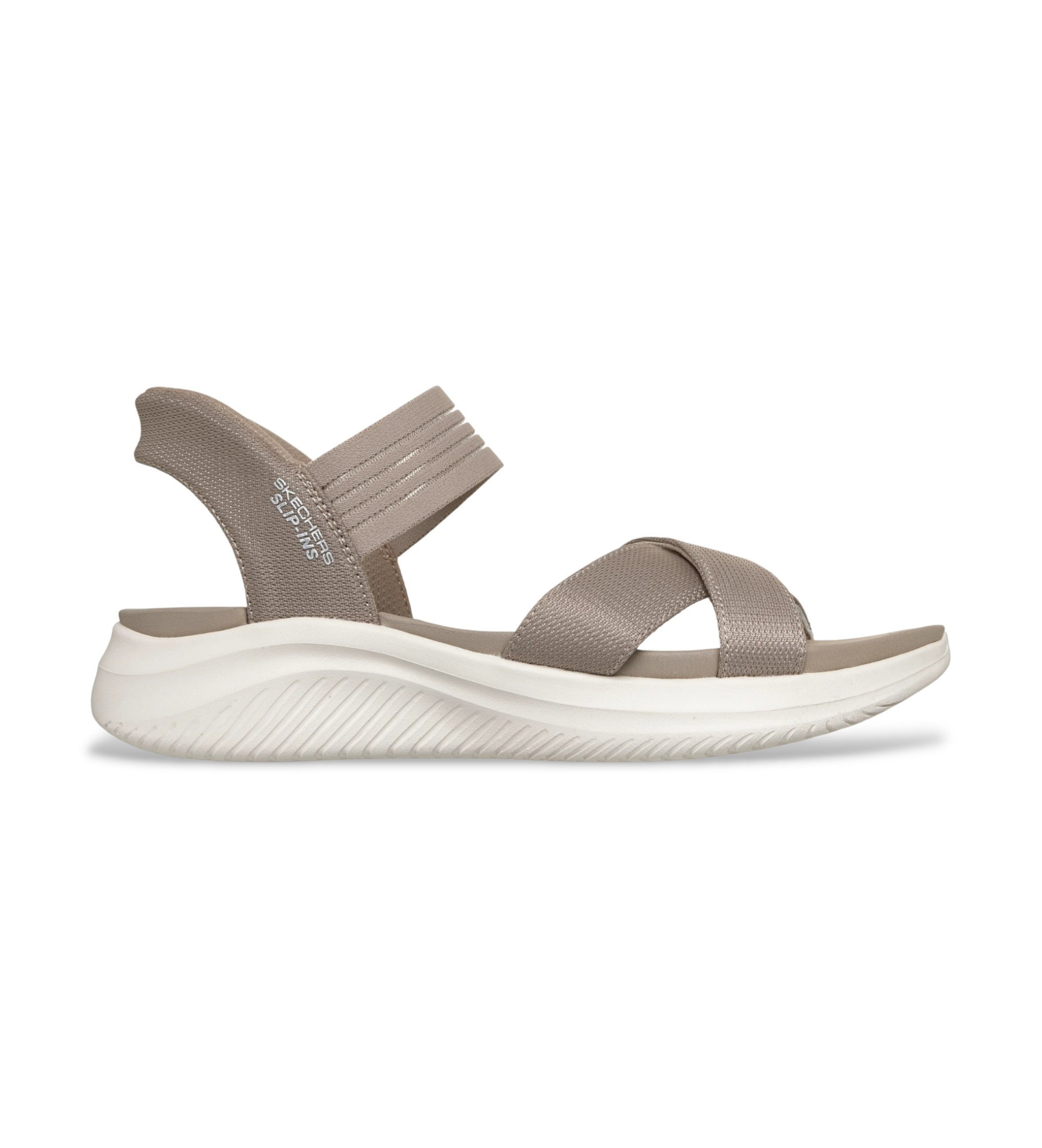 Skechers für Damen. 119975 Slip-Ins Ultra Flex 3.0 Never Better taupe Sandalen (39), 3 bis 5 cm, Keine, Lässig
