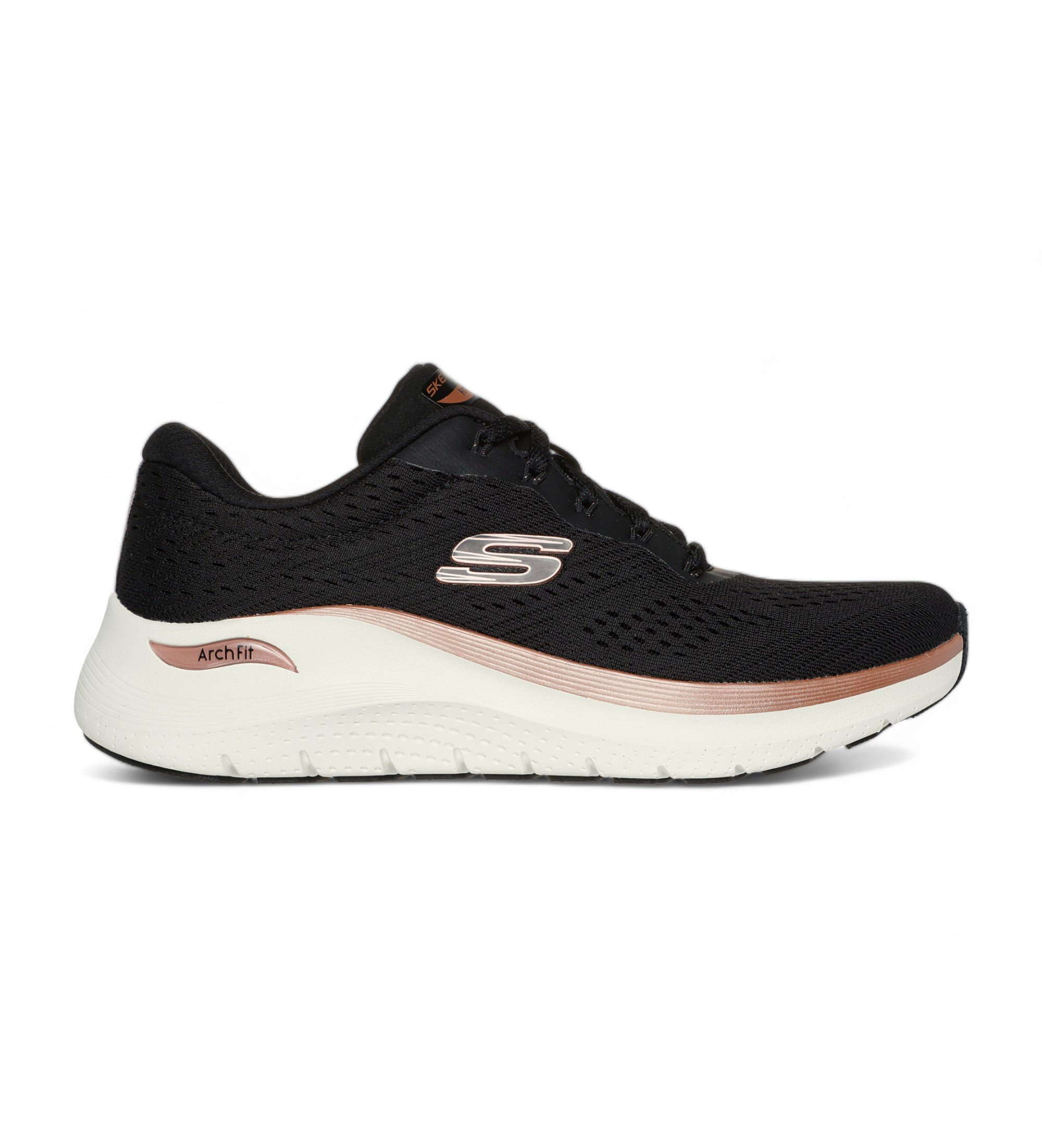 Skechers für Damen. 150067 Schuhe Arch Fit 2.0 Glow The Distance schwarz (41), Wohnung, Schnürsenkel, Lässig, Sportlich, Multisport