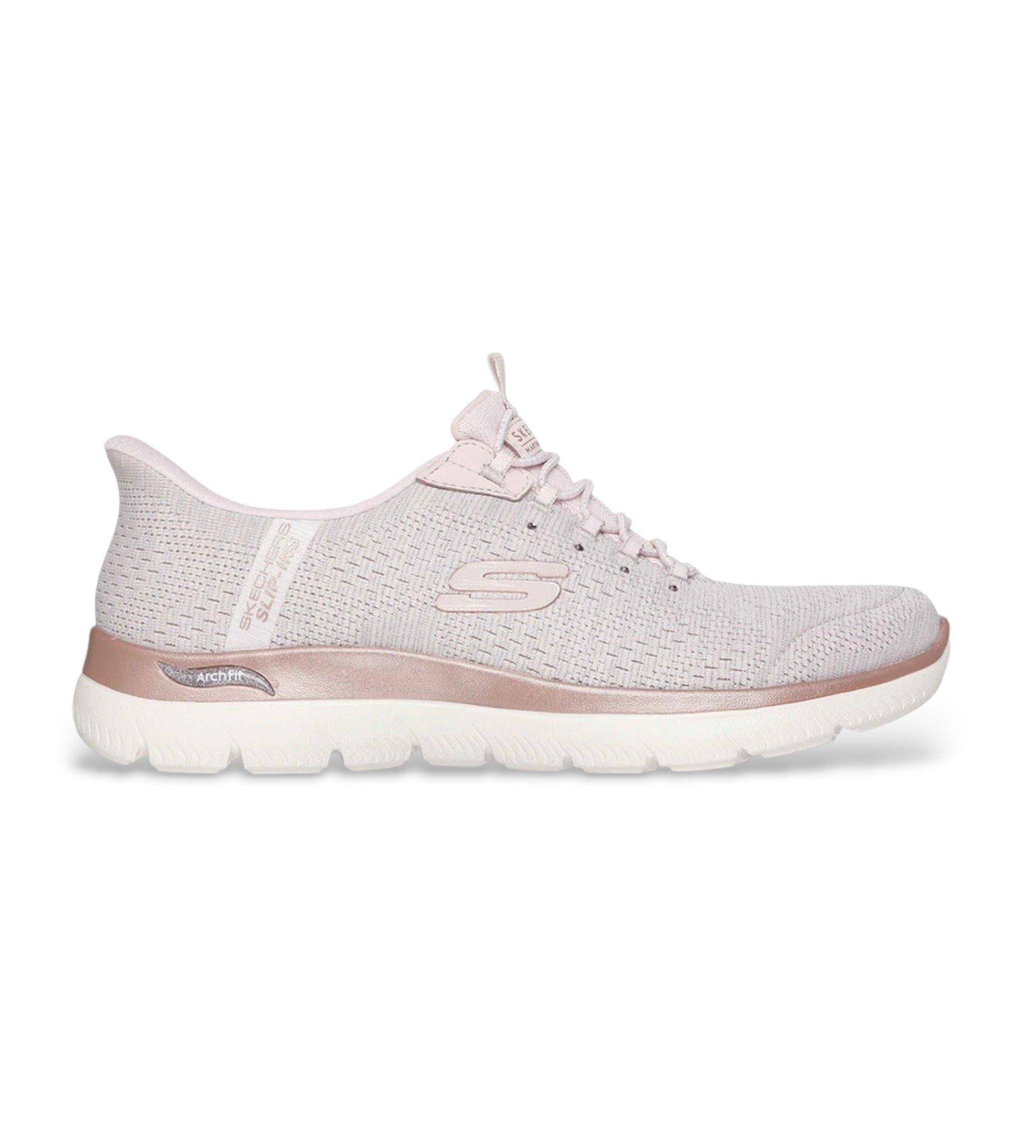 Skechers für Damen. 150641 Turnschuhe Arch Fit rosa (39), Wohnung, Schnürsenkel, Lässig