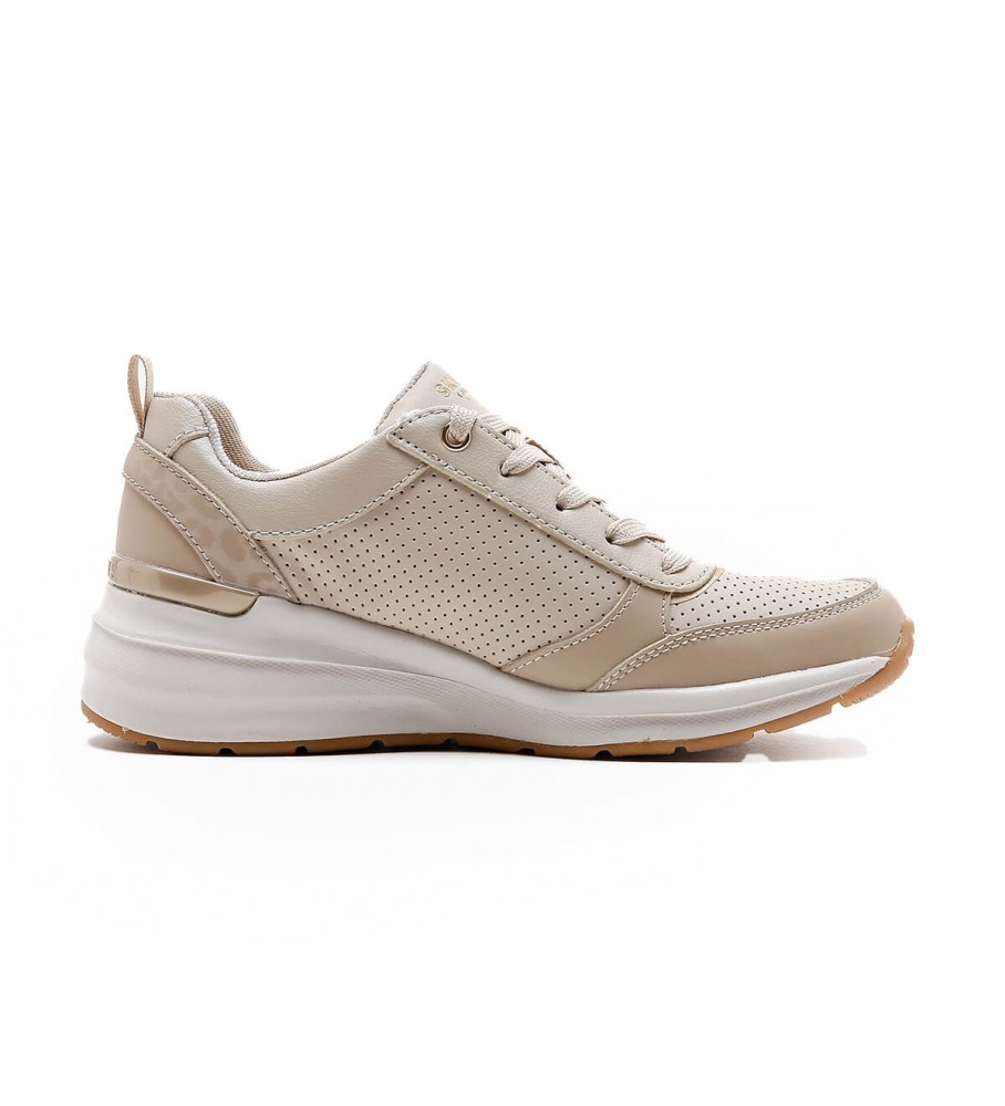Skechers für Damen. 155616 Turnschuhe Billion Subtle Spots taupe (41), 5 bis 8 cm, Schnürsenkel, Lässig