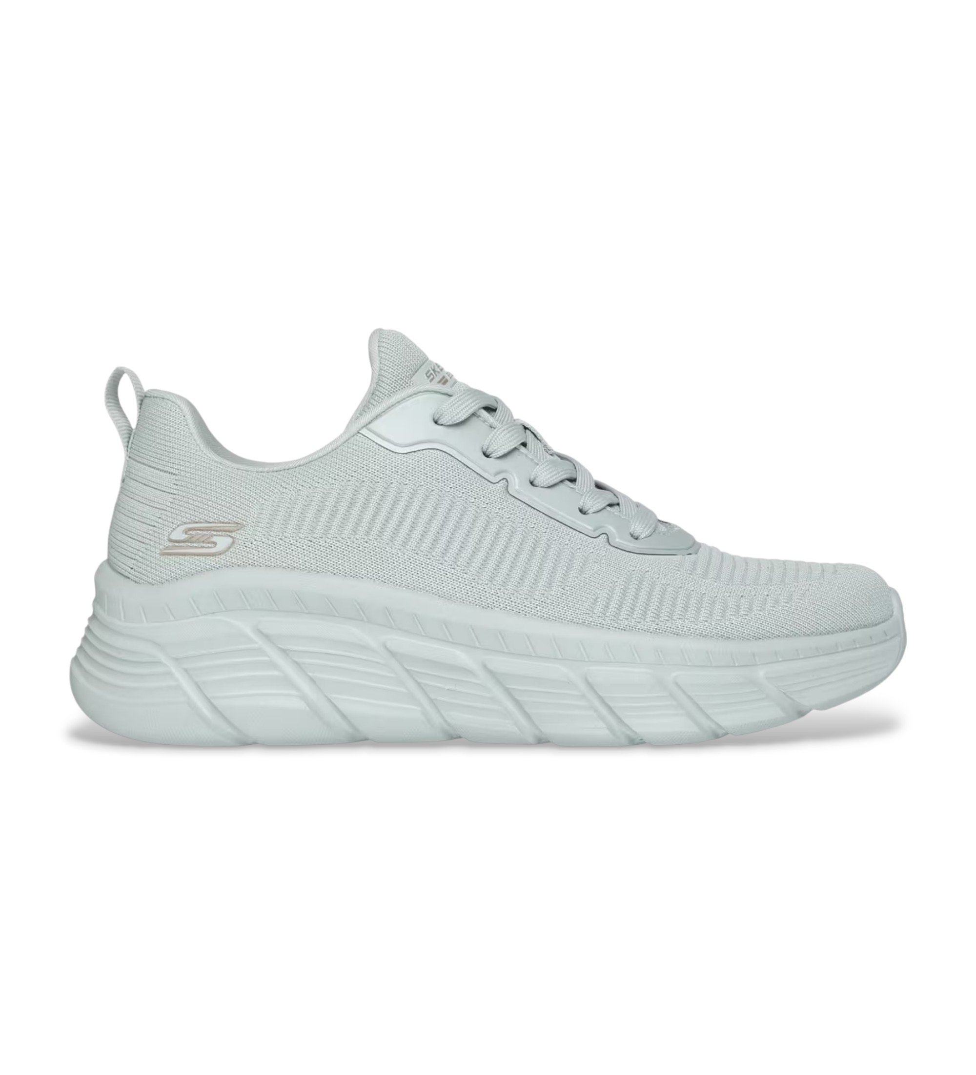 Skechers für Damen. 117385 Sneakers BOBS Sport B Flex Hi - Flying Hi grün (39), 3 bis 5 cm, Schnürsenkel, Lässig
