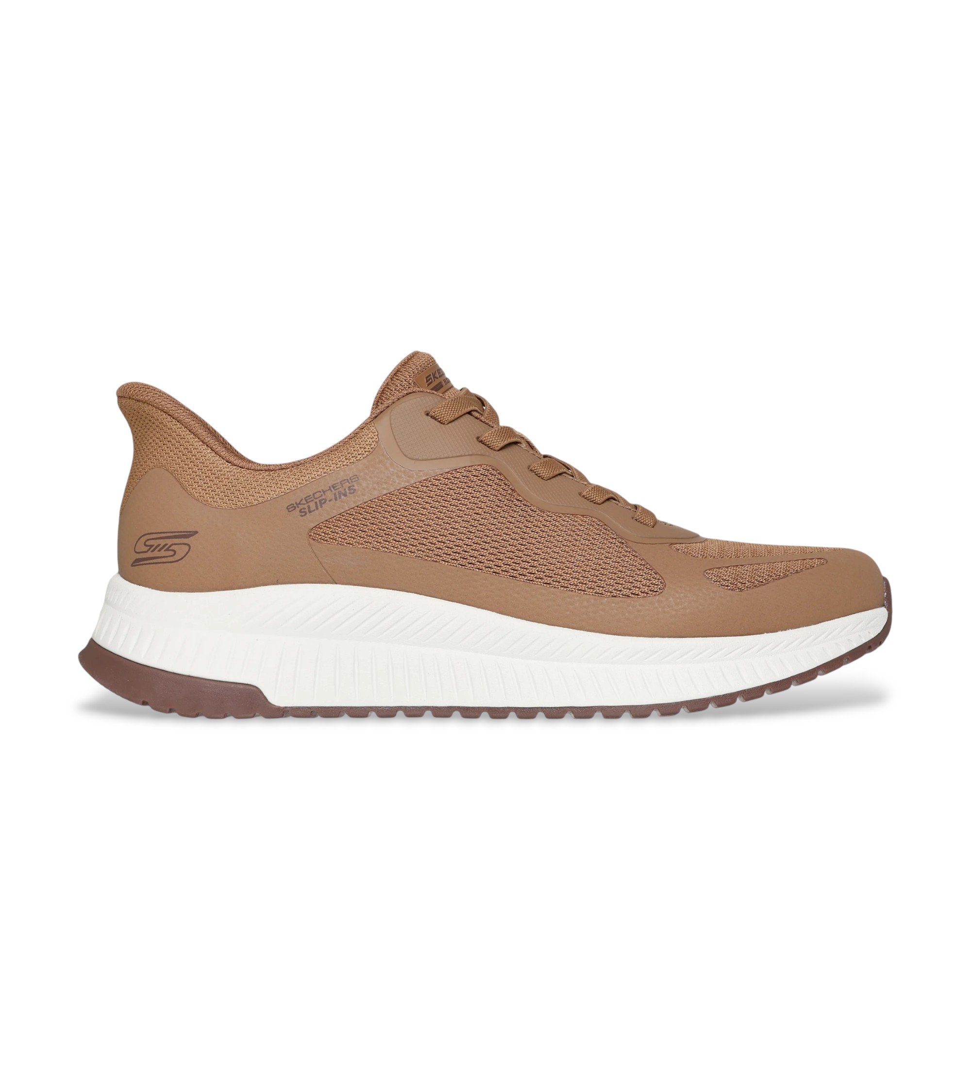 Skechers für Herren. 118423 Turnschuhe Bobs Squad 4 braun (45), Wohnung, Schnürsenkel, Lässig