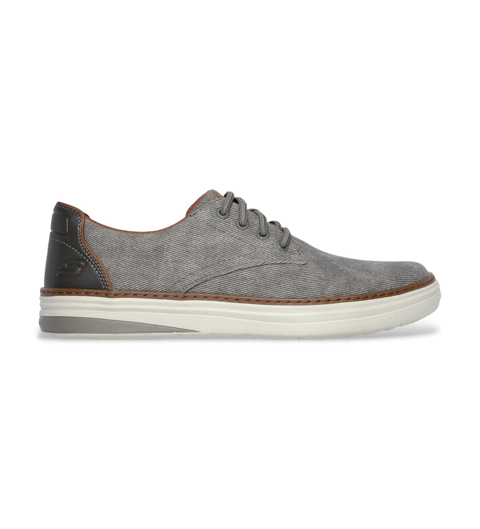 Skechers für Herren. 205135 Turnschuhe Hyland Ratner taupe taupe (44), Wohnung, Schnürsenkel, Lässig